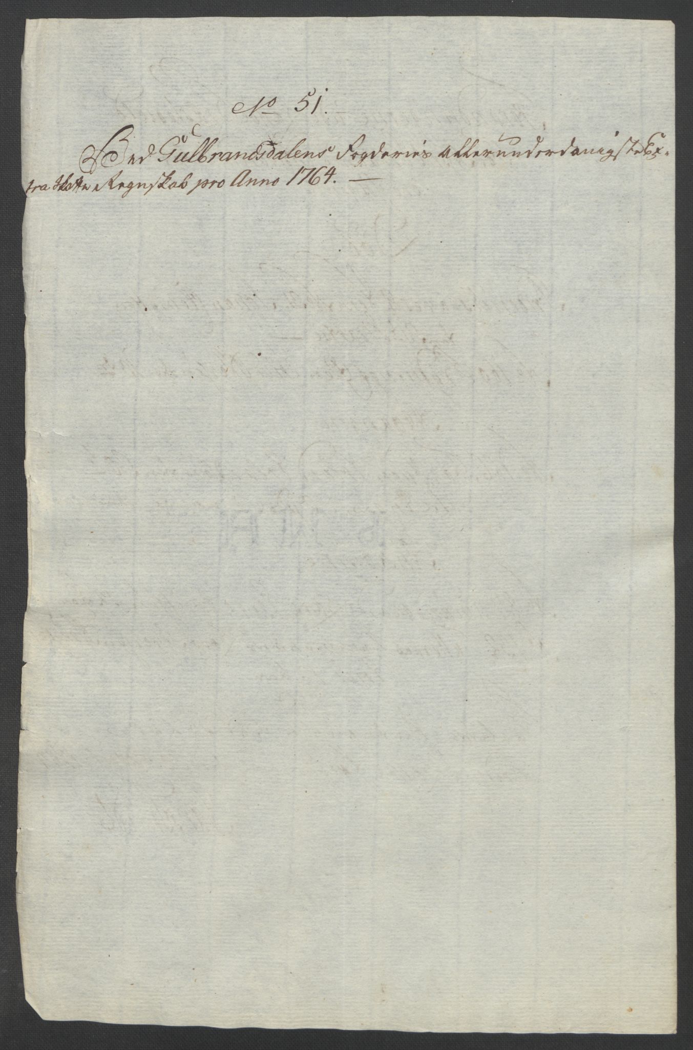 Rentekammeret inntil 1814, Reviderte regnskaper, Fogderegnskap, AV/RA-EA-4092/R17/L1266: Ekstraskatten Gudbrandsdal, 1762-1766, p. 433