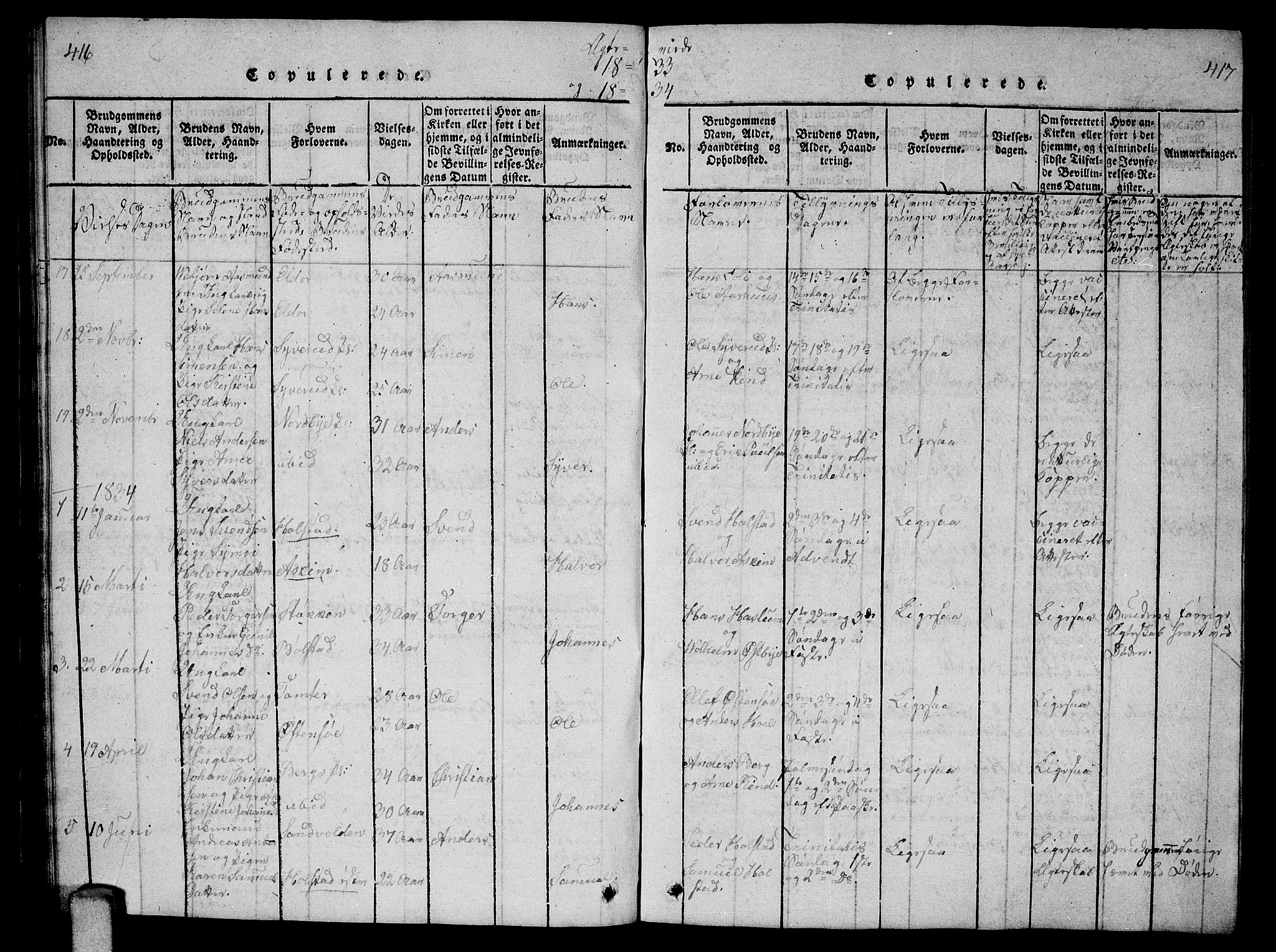 Ås prestekontor Kirkebøker, SAO/A-10894/G/Ga/L0002: Parish register (copy) no. I 2, 1820-1836, p. 416-417