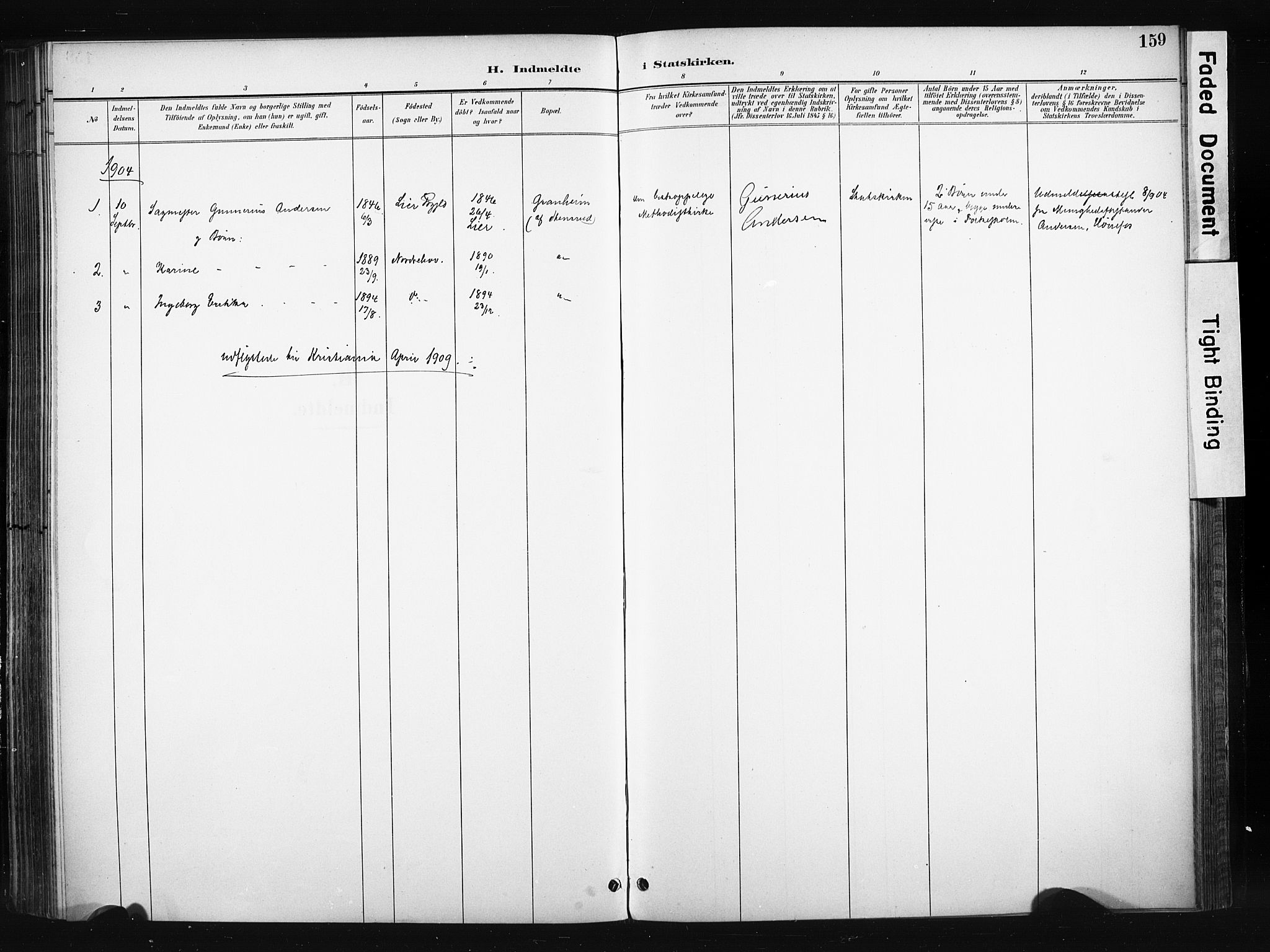 Søndre Land prestekontor, SAH/PREST-122/K/L0004: Parish register (official) no. 4, 1895-1904, p. 159