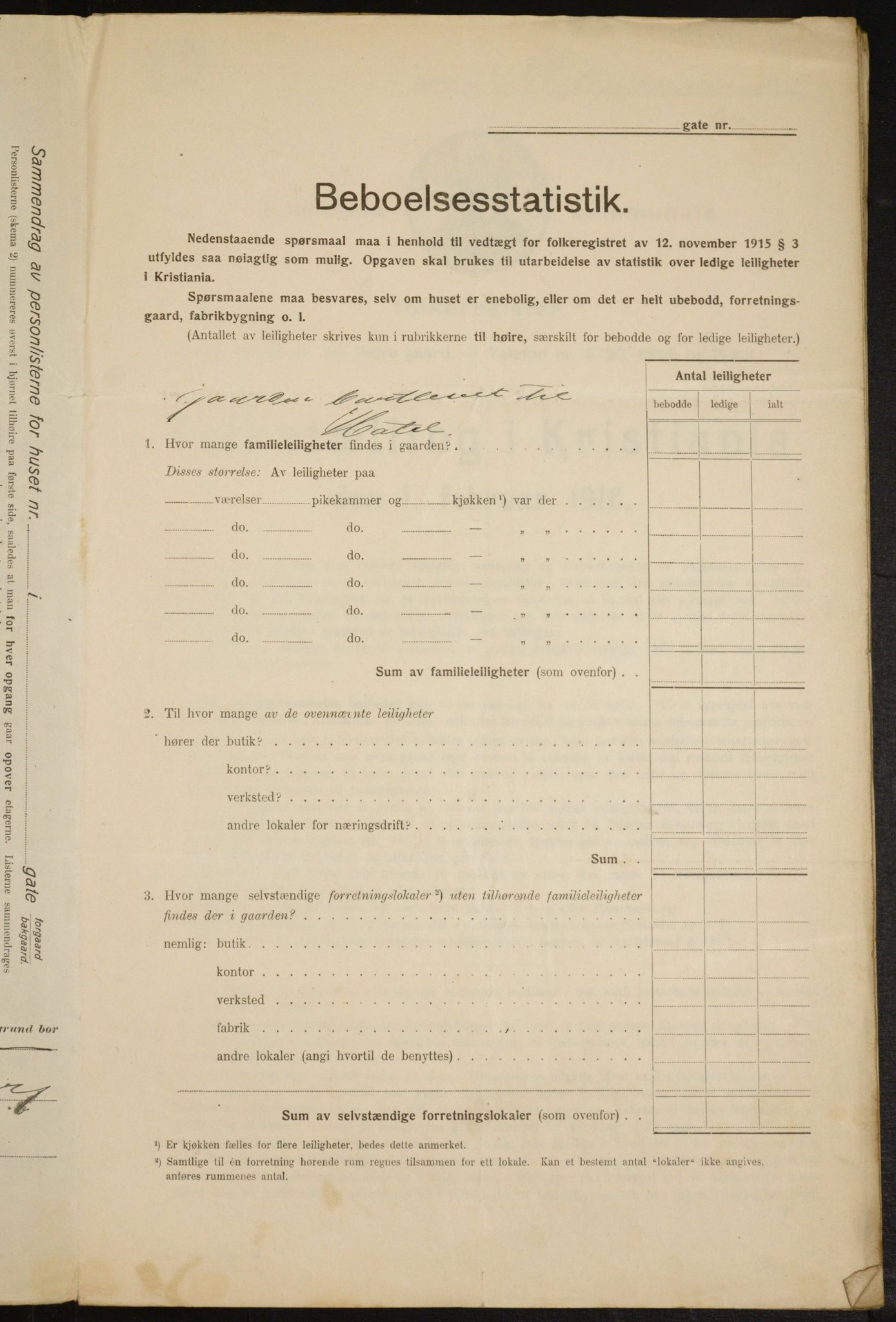 OBA, Municipal Census 1916 for Kristiania, 1916, p. 97904