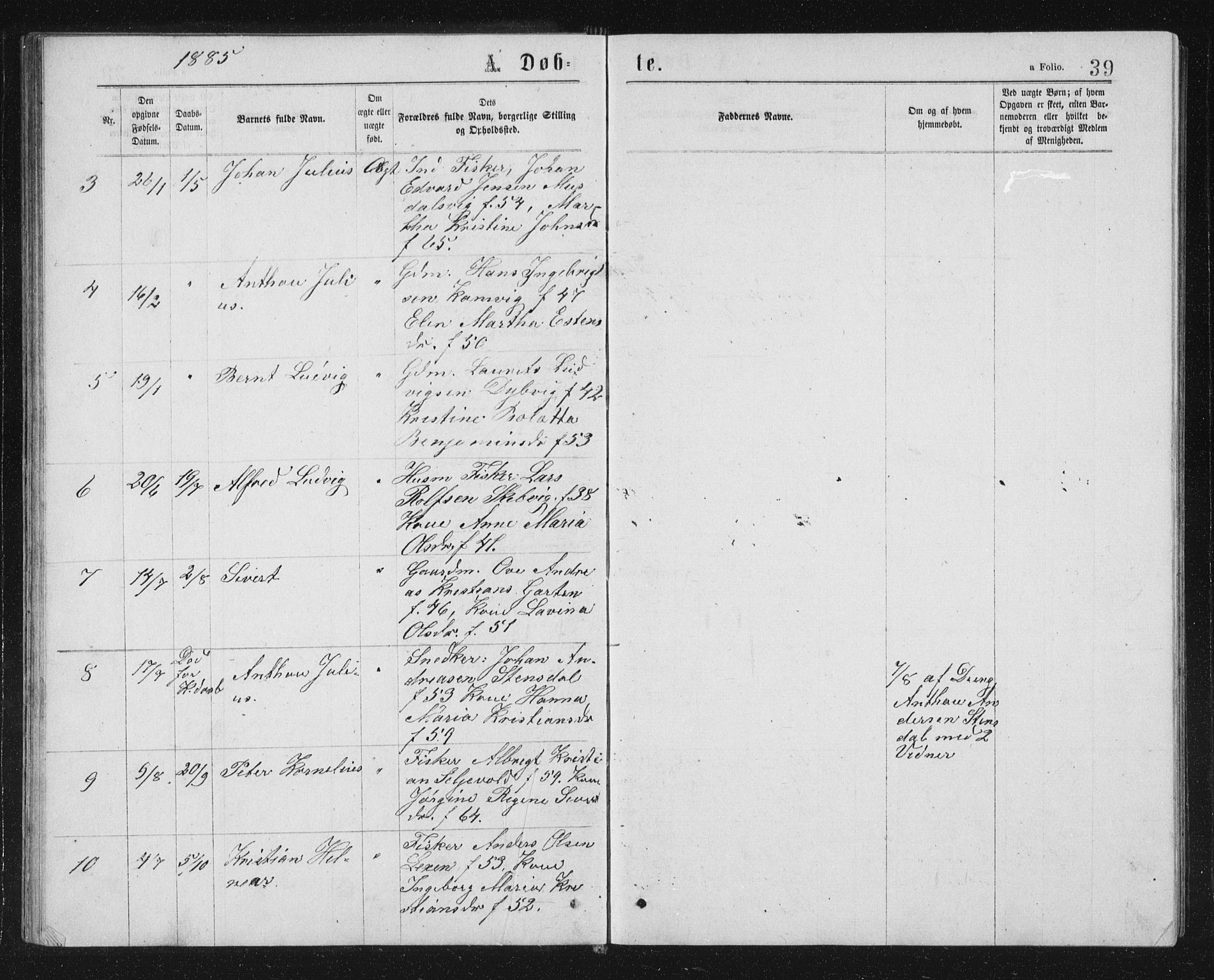 Ministerialprotokoller, klokkerbøker og fødselsregistre - Sør-Trøndelag, SAT/A-1456/662/L0756: Parish register (copy) no. 662C01, 1869-1891, p. 39