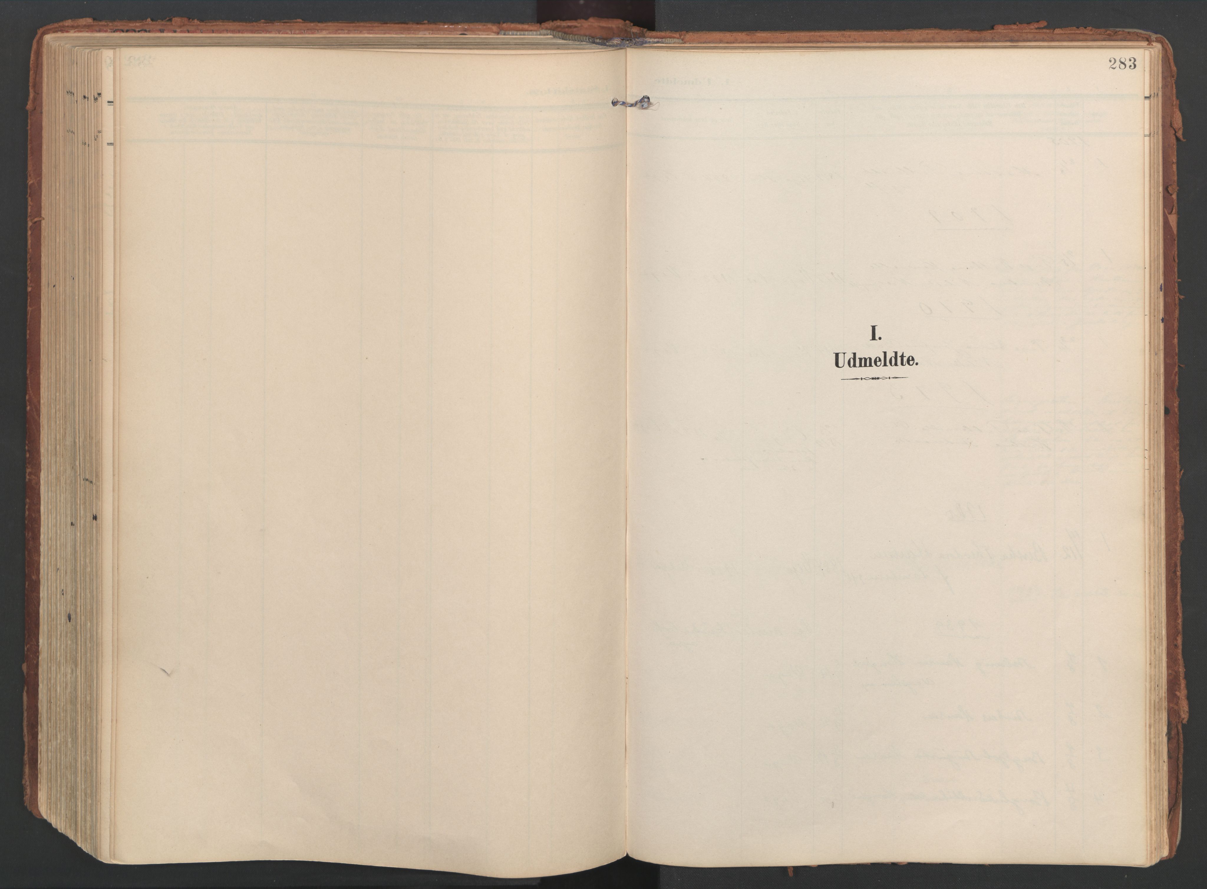 Ministerialprotokoller, klokkerbøker og fødselsregistre - Nordland, SAT/A-1459/816/L0250: Parish register (official) no. 816A16, 1903-1923, p. 283