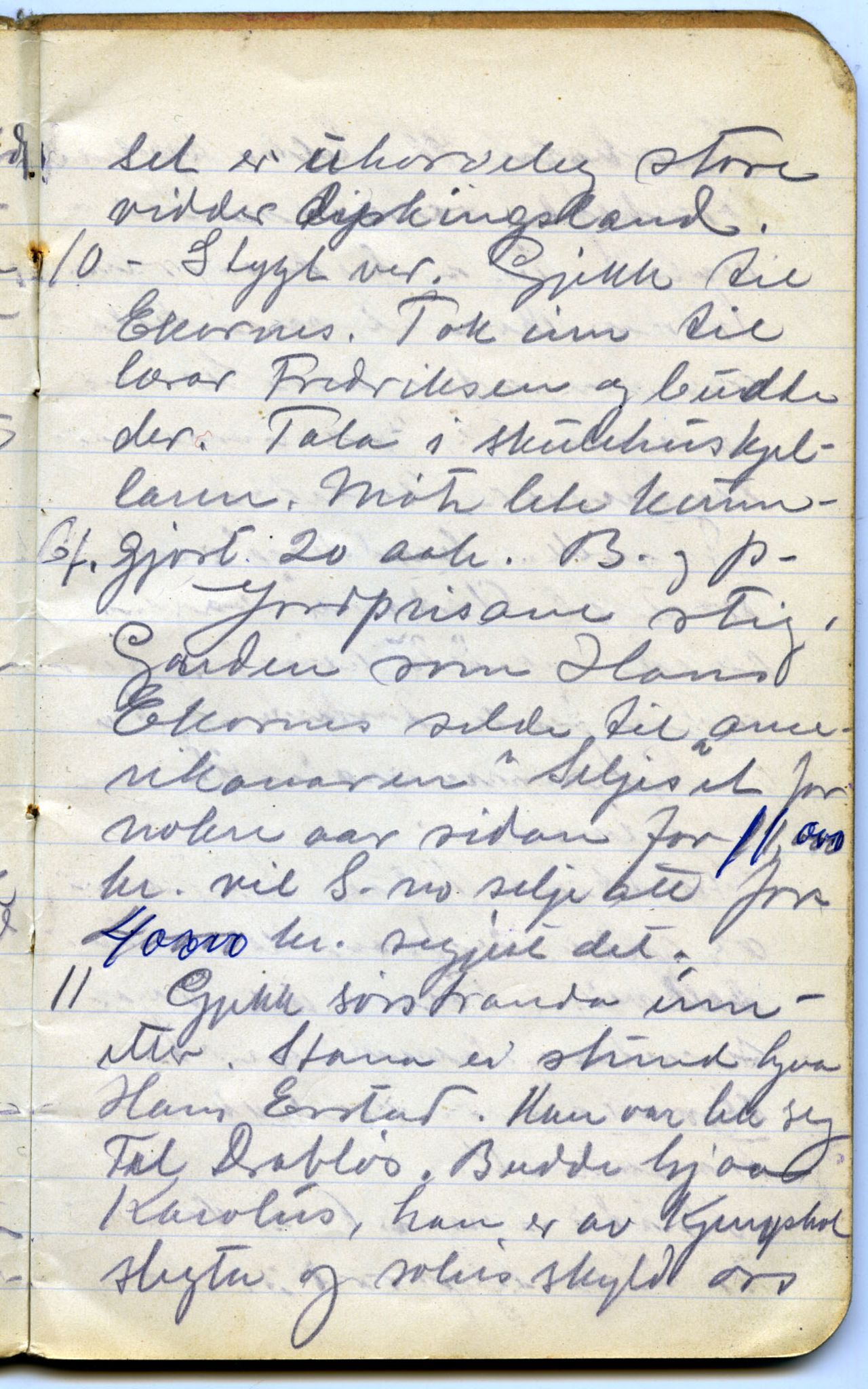 Gerhard Kjølås-arkivet, FMFB/A-1081/F/L0011: Bok IXa, 1918-1919