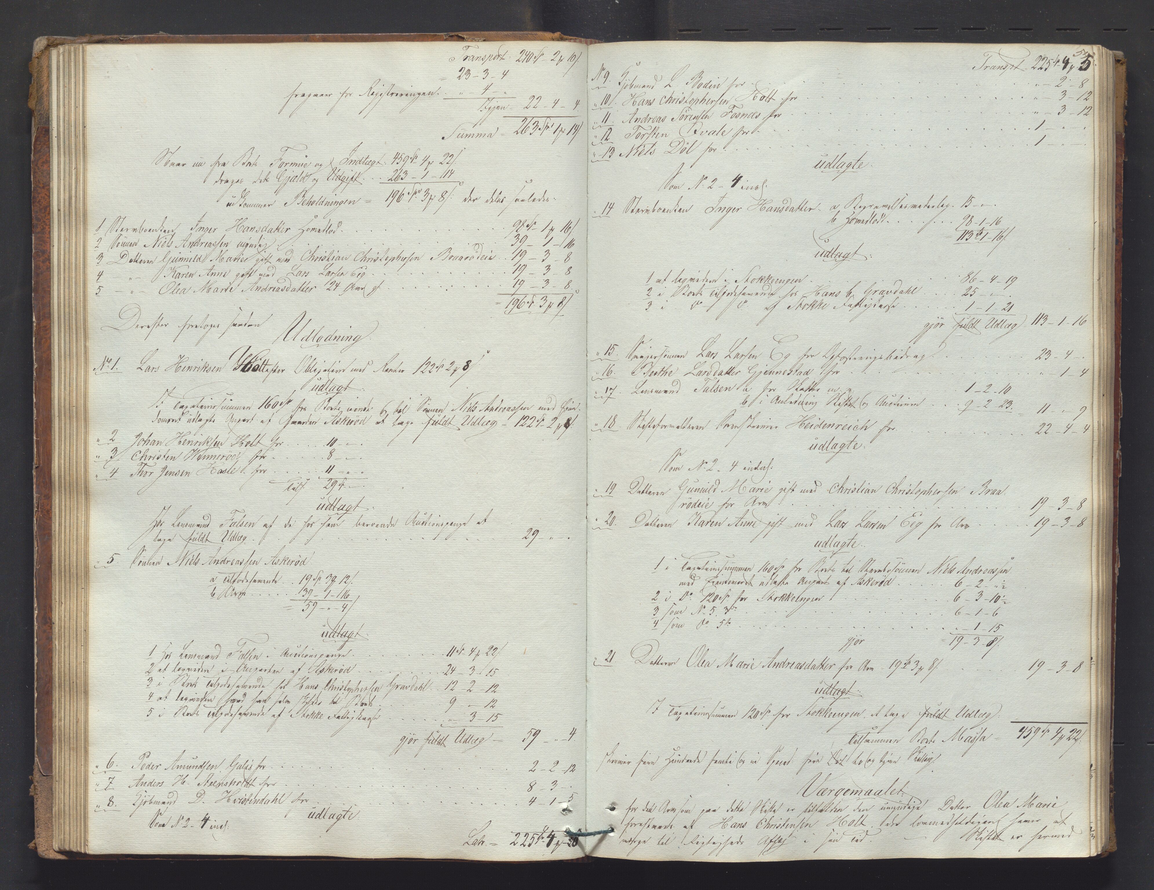 Søndre Jarlsberg sorenskriveri, AV/SAKO-A-129/H/Hb/Hbd/L0003: Skifteutlodningsprotokoll, 1848-1854, p. 53b-54a