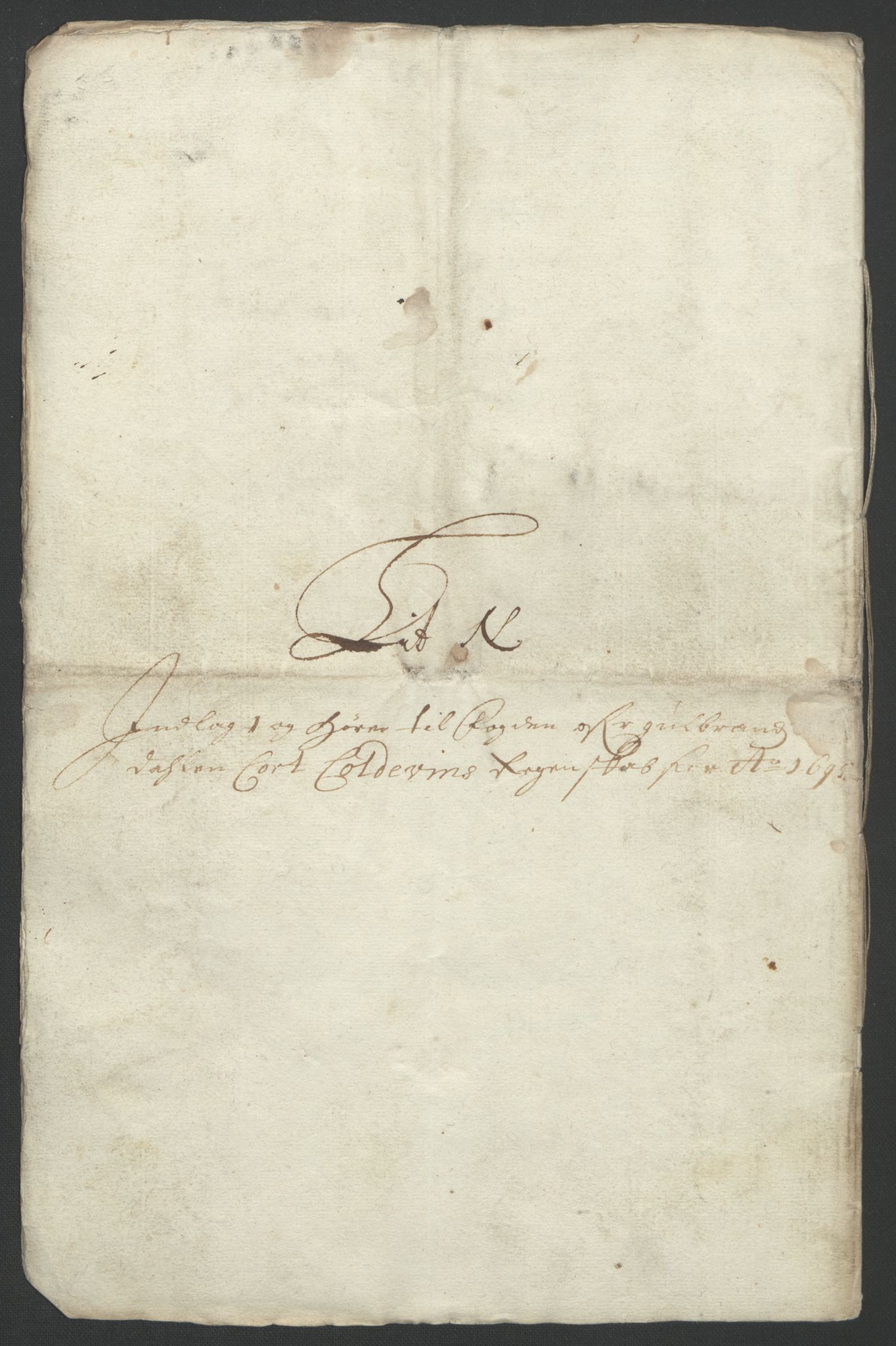 Rentekammeret inntil 1814, Reviderte regnskaper, Fogderegnskap, AV/RA-EA-4092/R17/L1169: Fogderegnskap Gudbrandsdal, 1695, p. 173