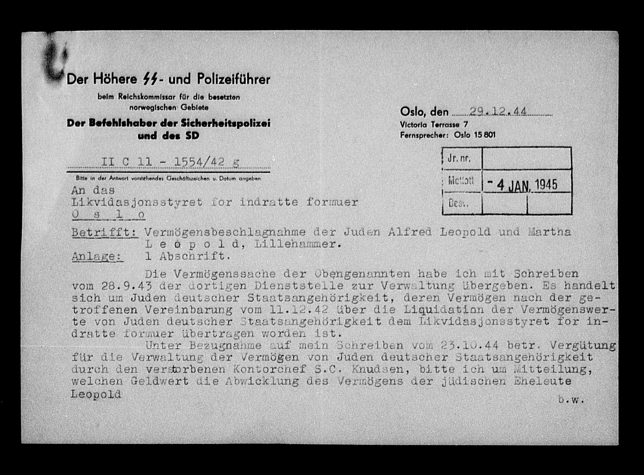 Justisdepartementet, Tilbakeføringskontoret for inndratte formuer, AV/RA-S-1564/H/Hc/Hcd/L1002: --, 1945-1947, p. 286