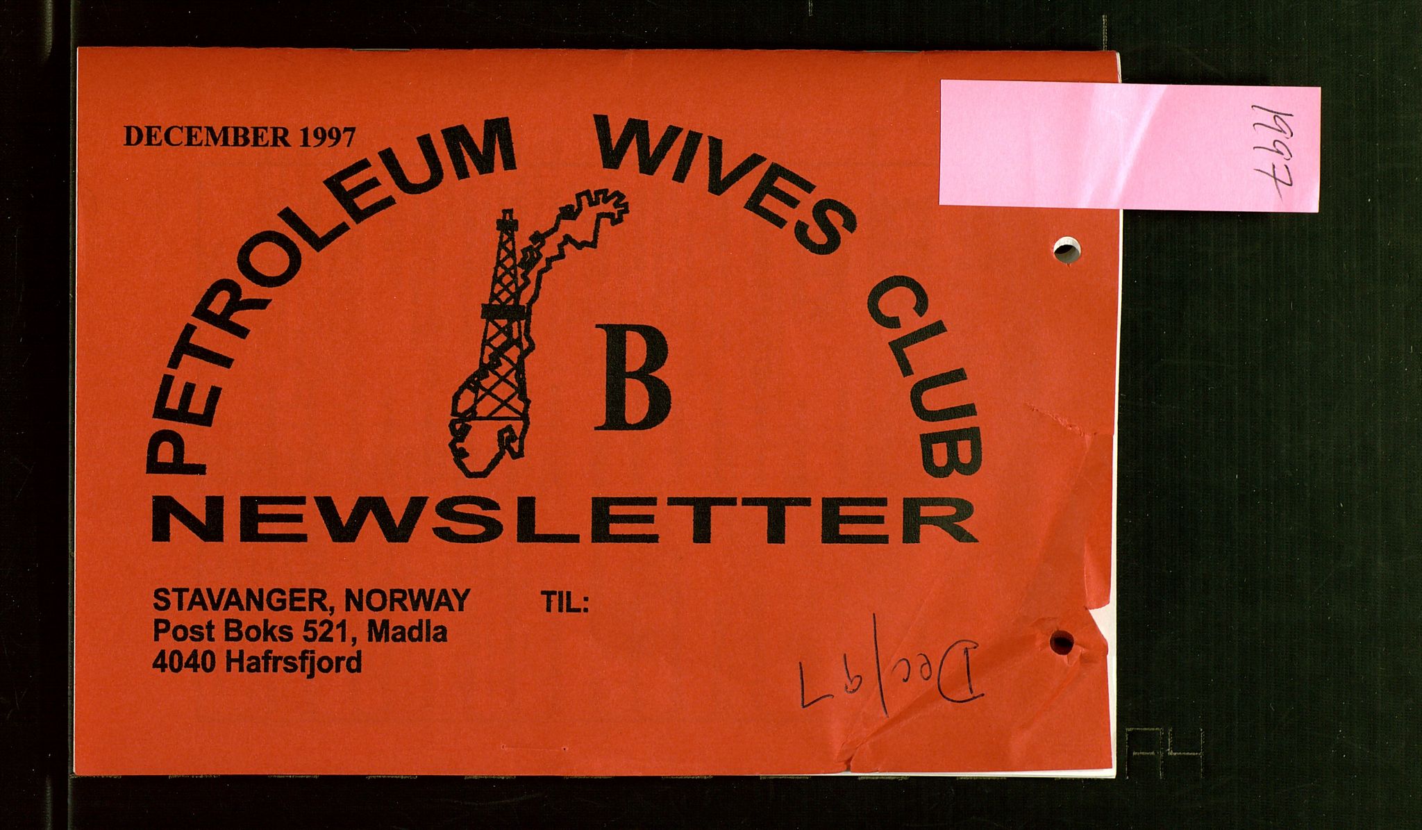 PA 1547 - Petroleum Wives Club, AV/SAST-A-101974/X/Xa/L0004: Newsletter, 1995-1997