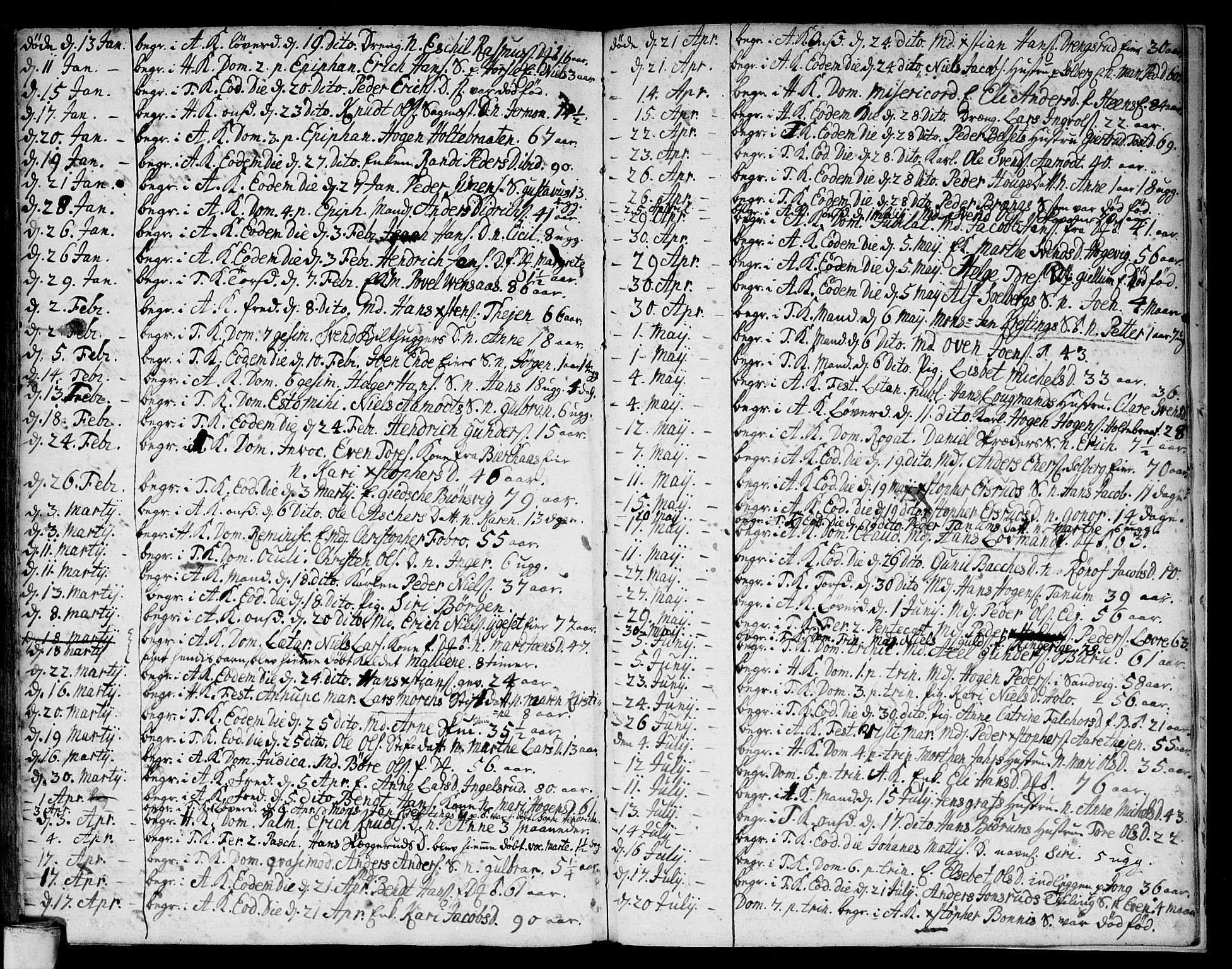 Asker prestekontor Kirkebøker, SAO/A-10256a/F/Fa/L0001: Parish register (official) no. I 1, 1726-1744, p. 111