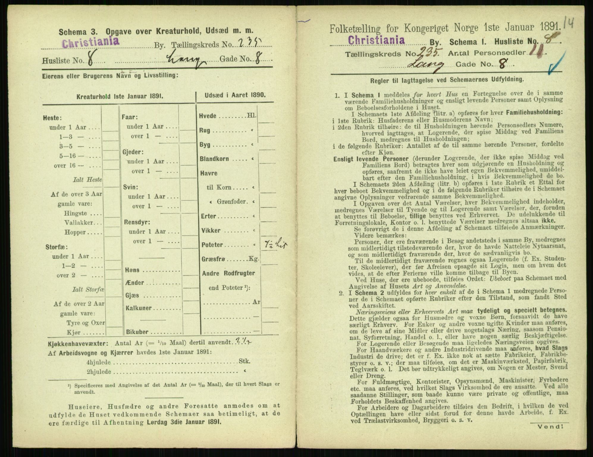 RA, 1891 census for 0301 Kristiania, 1891, p. 143770