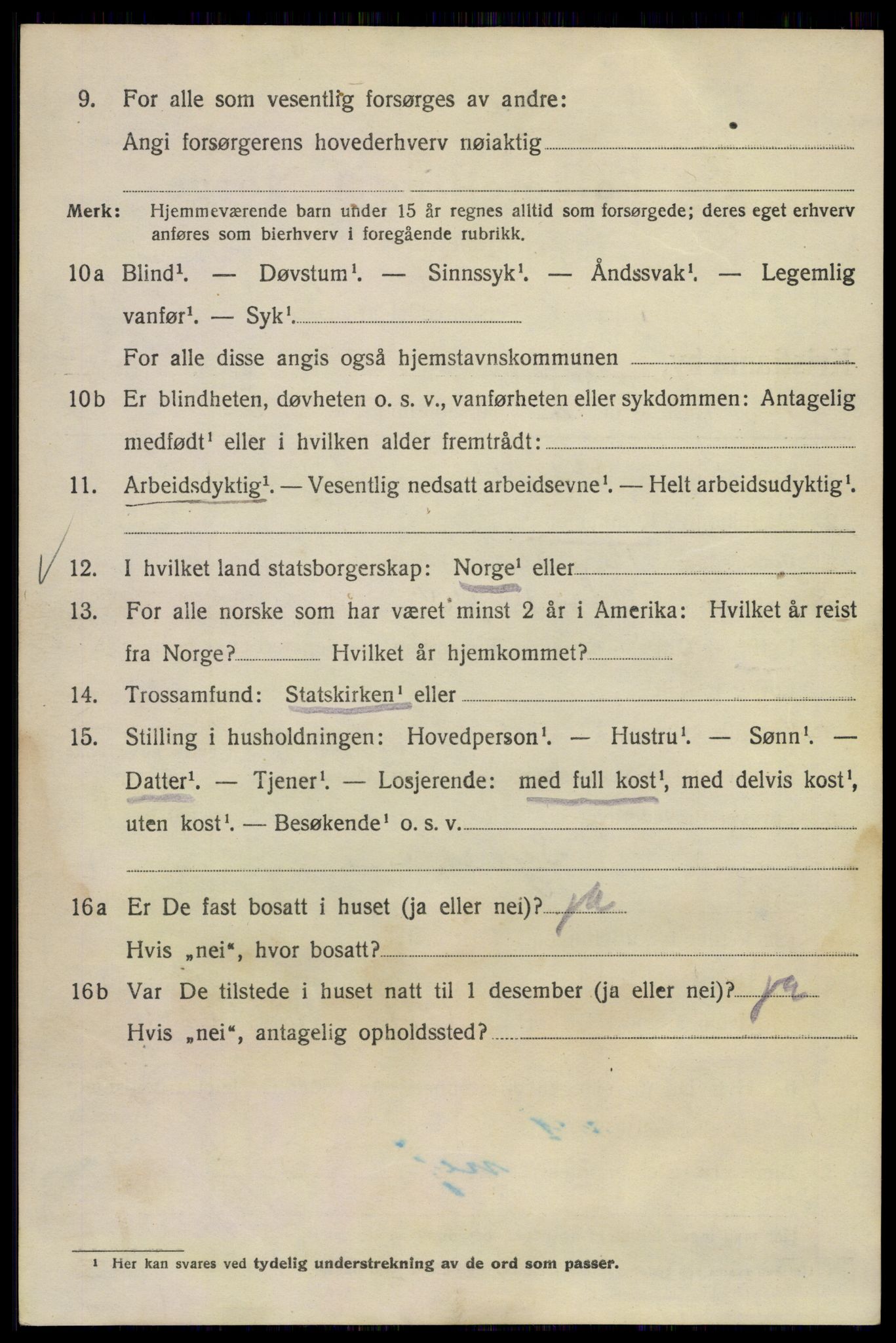 SAO, 1920 census for Kristiania, 1920, p. 620194