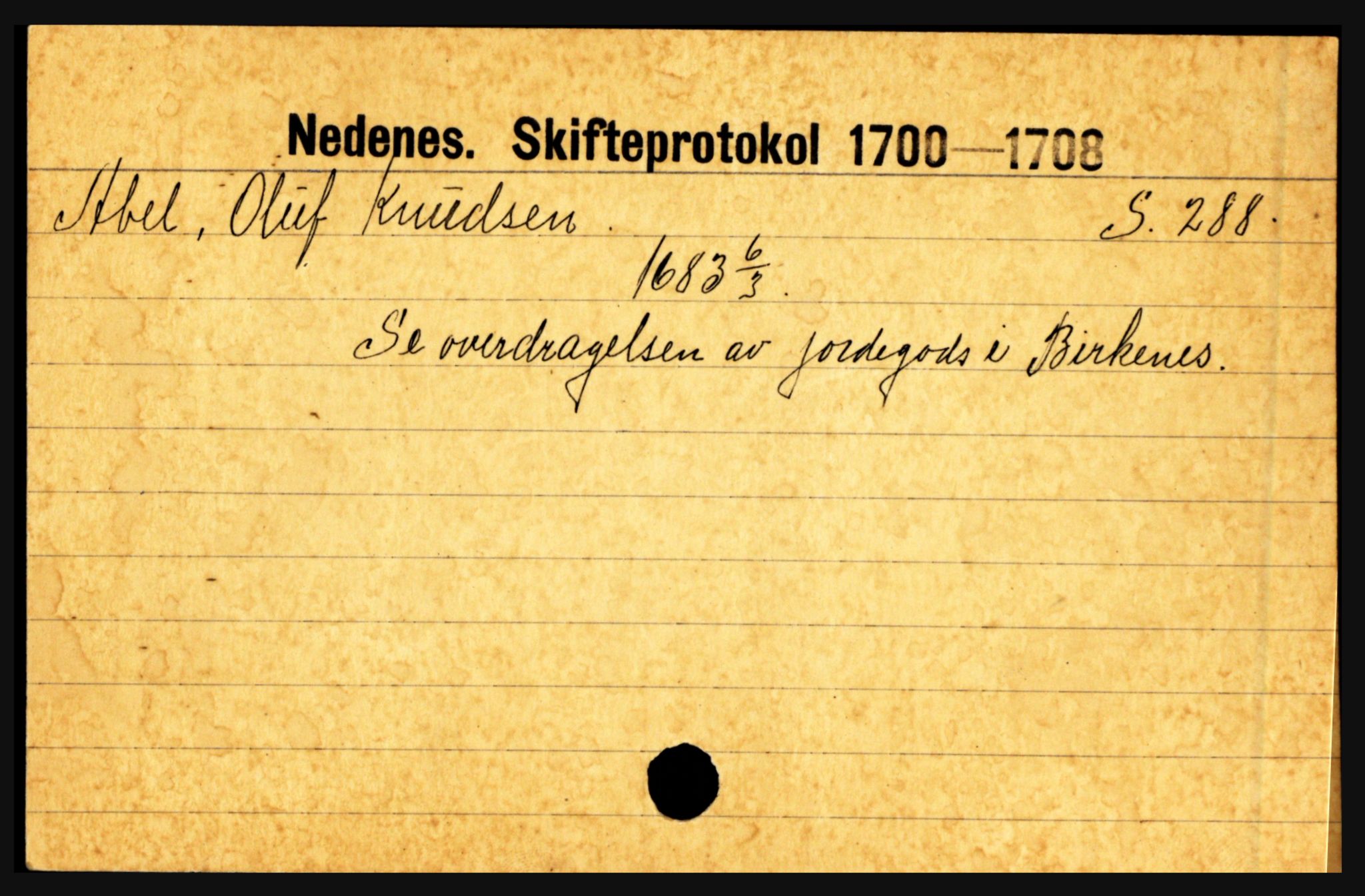 Nedenes sorenskriveri før 1824, SAK/1221-0007/H, p. 34513