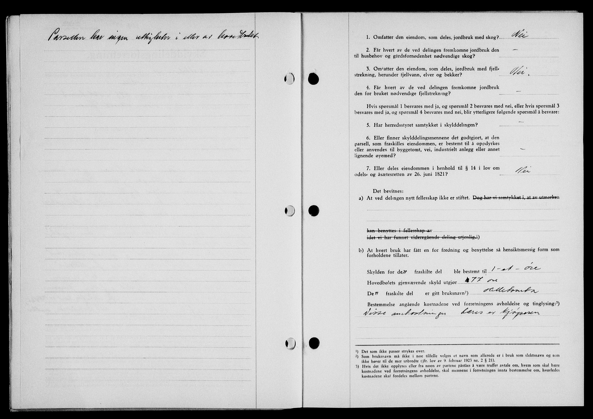 Lofoten sorenskriveri, SAT/A-0017/1/2/2C/L0009a: Mortgage book no. 9a, 1941-1942, Diary no: : 1812/1941