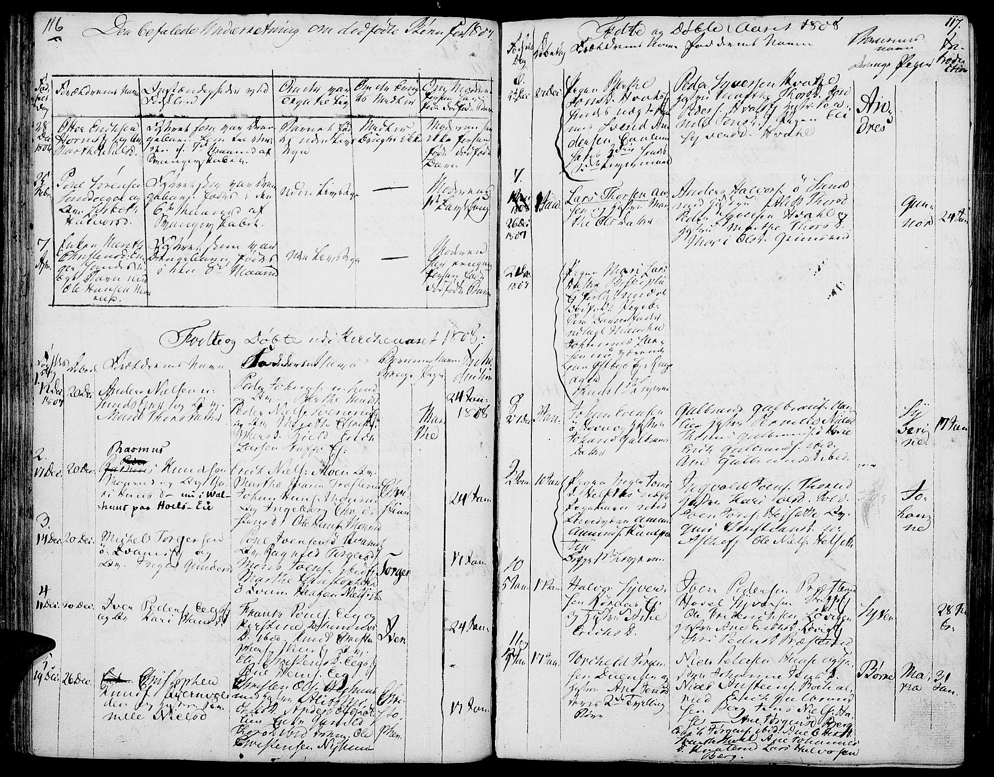 Nes prestekontor, Hedmark, AV/SAH-PREST-020/K/Ka/L0001: Parish register (official) no. 1, 1802-1814, p. 116-117