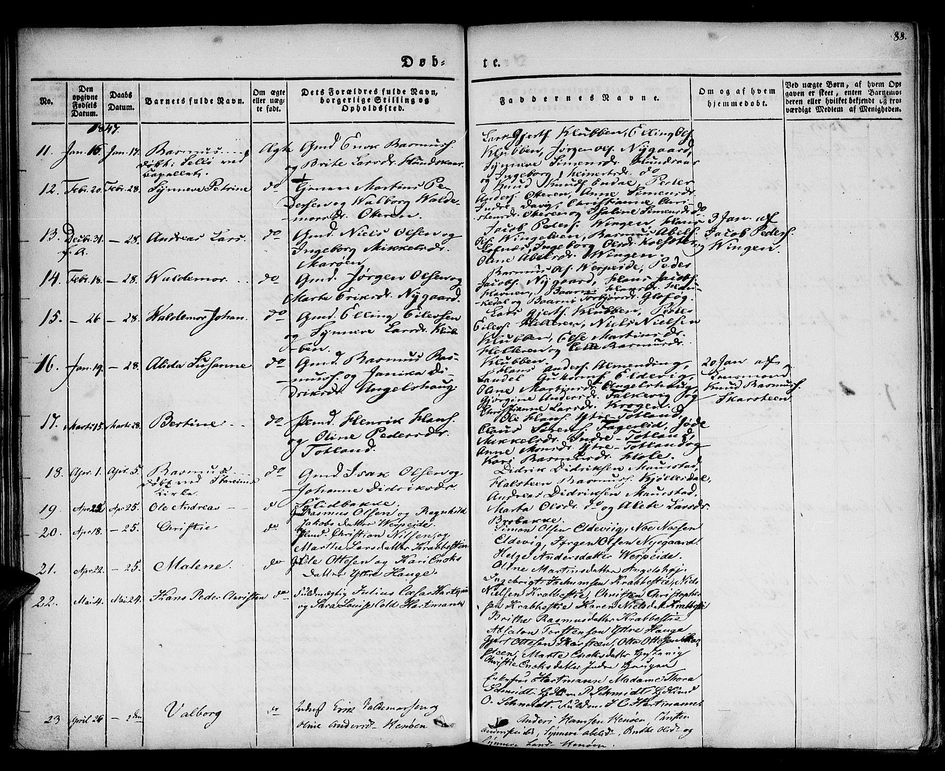 Davik sokneprestembete, AV/SAB-A-79701/H/Haa/Haaa/L0004: Parish register (official) no. A 4, 1830-1849, p. 88