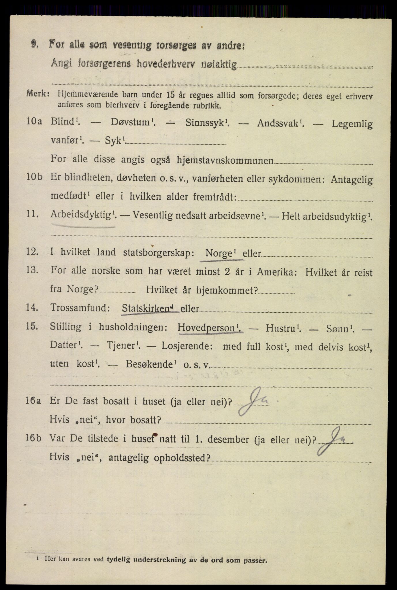 SAH, 1920 census for Nord-Aurdal, 1920, p. 5555