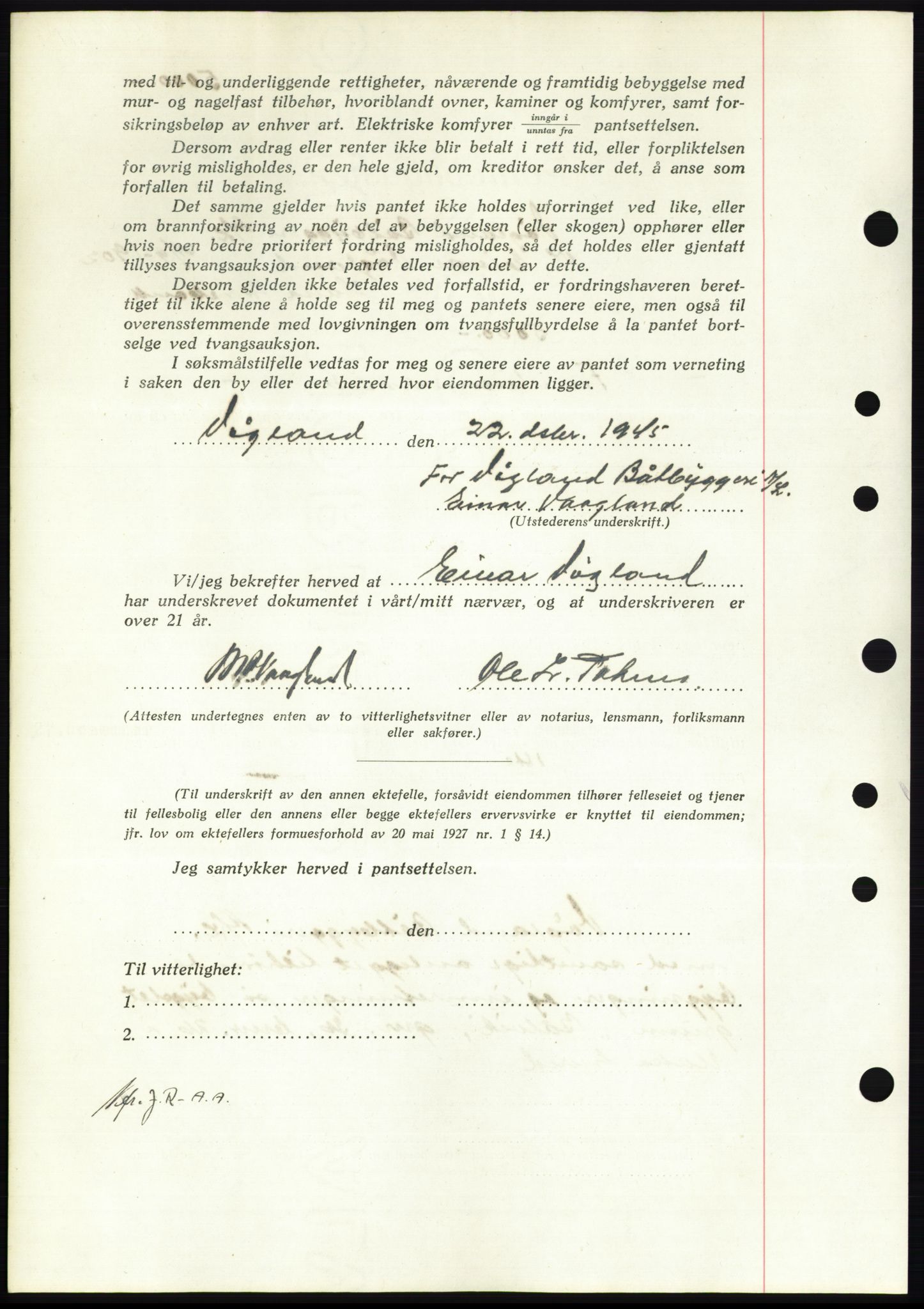 Nordmøre sorenskriveri, AV/SAT-A-4132/1/2/2Ca: Mortgage book no. B93b, 1946-1946, Diary no: : 57/1946