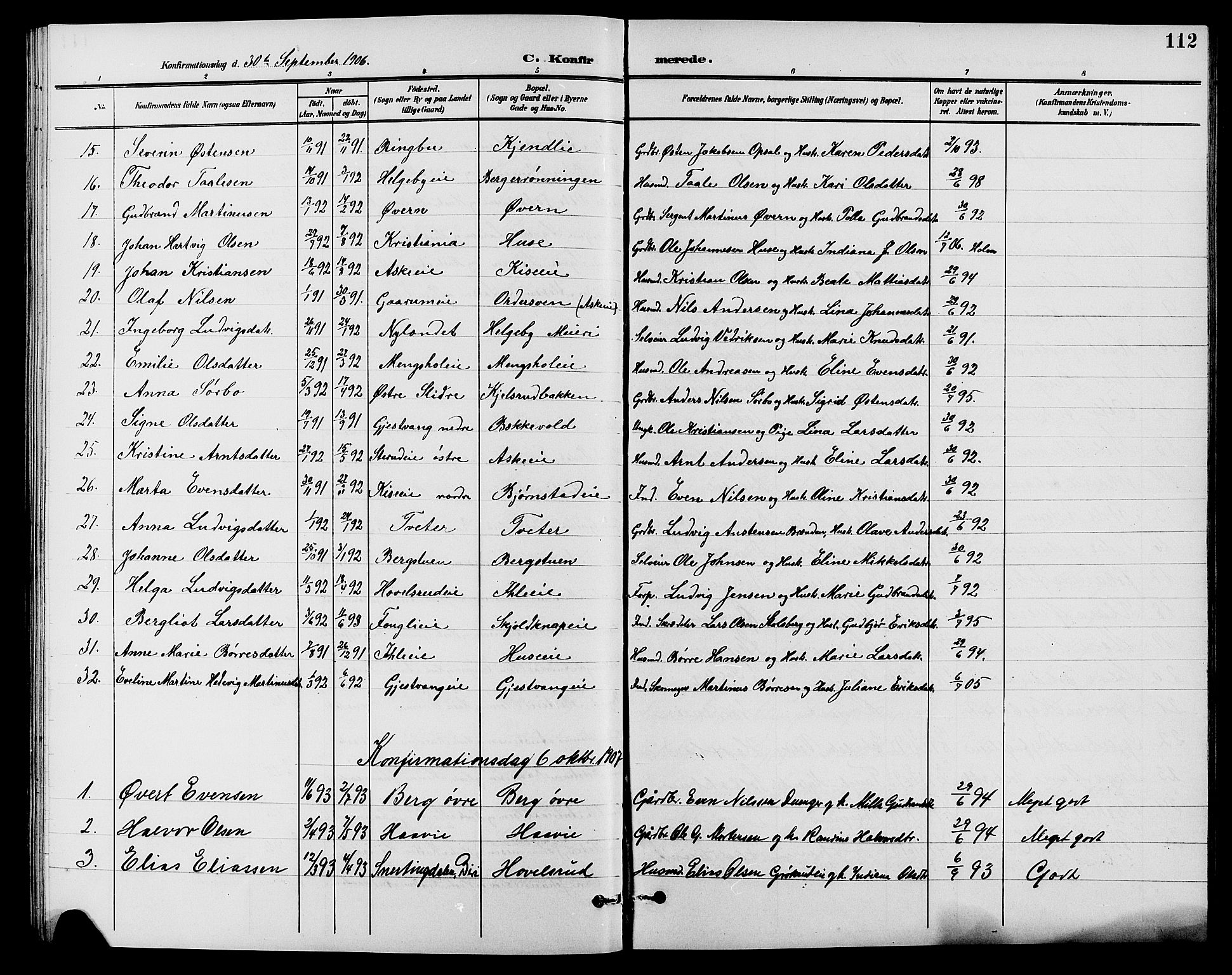 Nes prestekontor, Hedmark, AV/SAH-PREST-020/L/La/L0007: Parish register (copy) no. 7, 1892-1912, p. 112