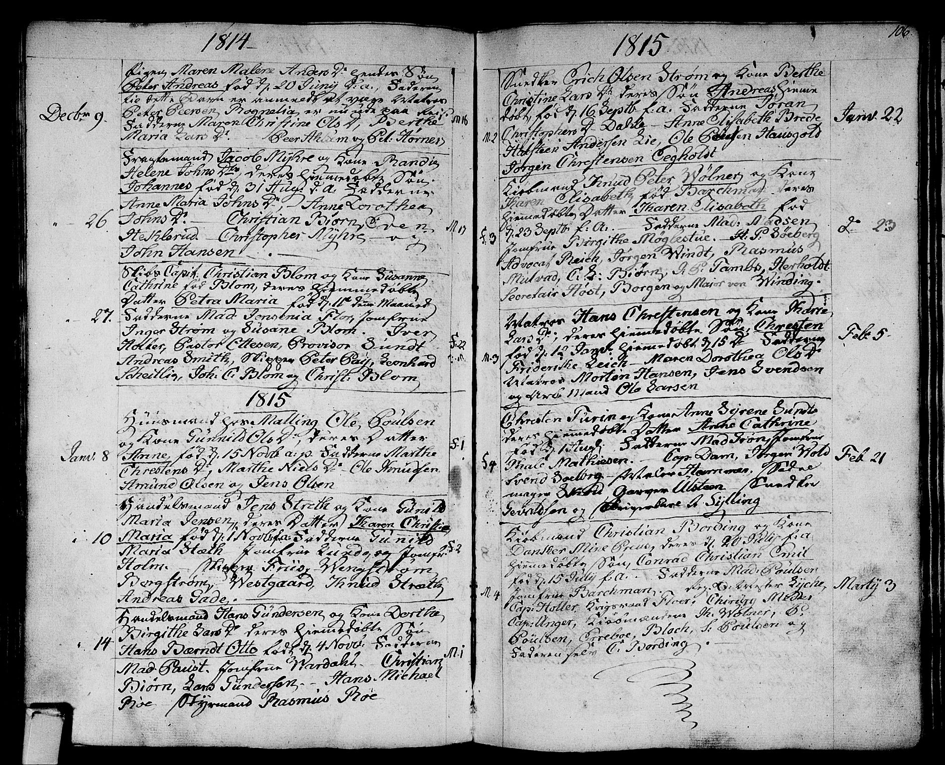 Strømsø kirkebøker, SAKO/A-246/F/Fa/L0010: Parish register (official) no. I 10, 1792-1822, p. 106