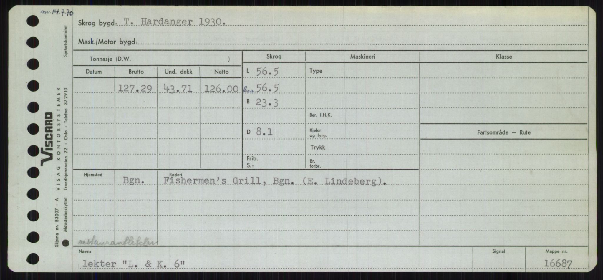 Sjøfartsdirektoratet med forløpere, Skipsmålingen, AV/RA-S-1627/H/Ha/L0003/0002: Fartøy, Hilm-Mar / Fartøy, Kom-Mar, p. 219