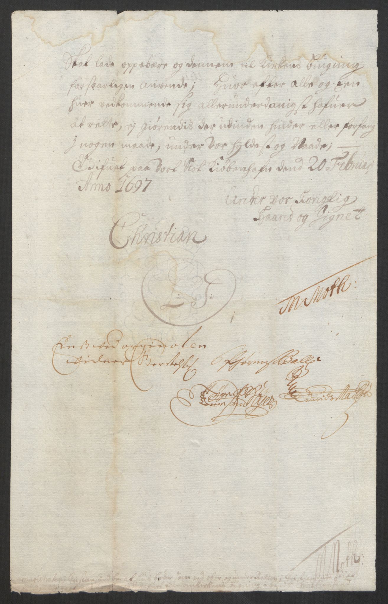 Rentekammeret inntil 1814, Reviderte regnskaper, Byregnskaper, AV/RA-EA-4066/R/Rm/L0285: [M18] Sikt og sakefall, 1681-1718, p. 336