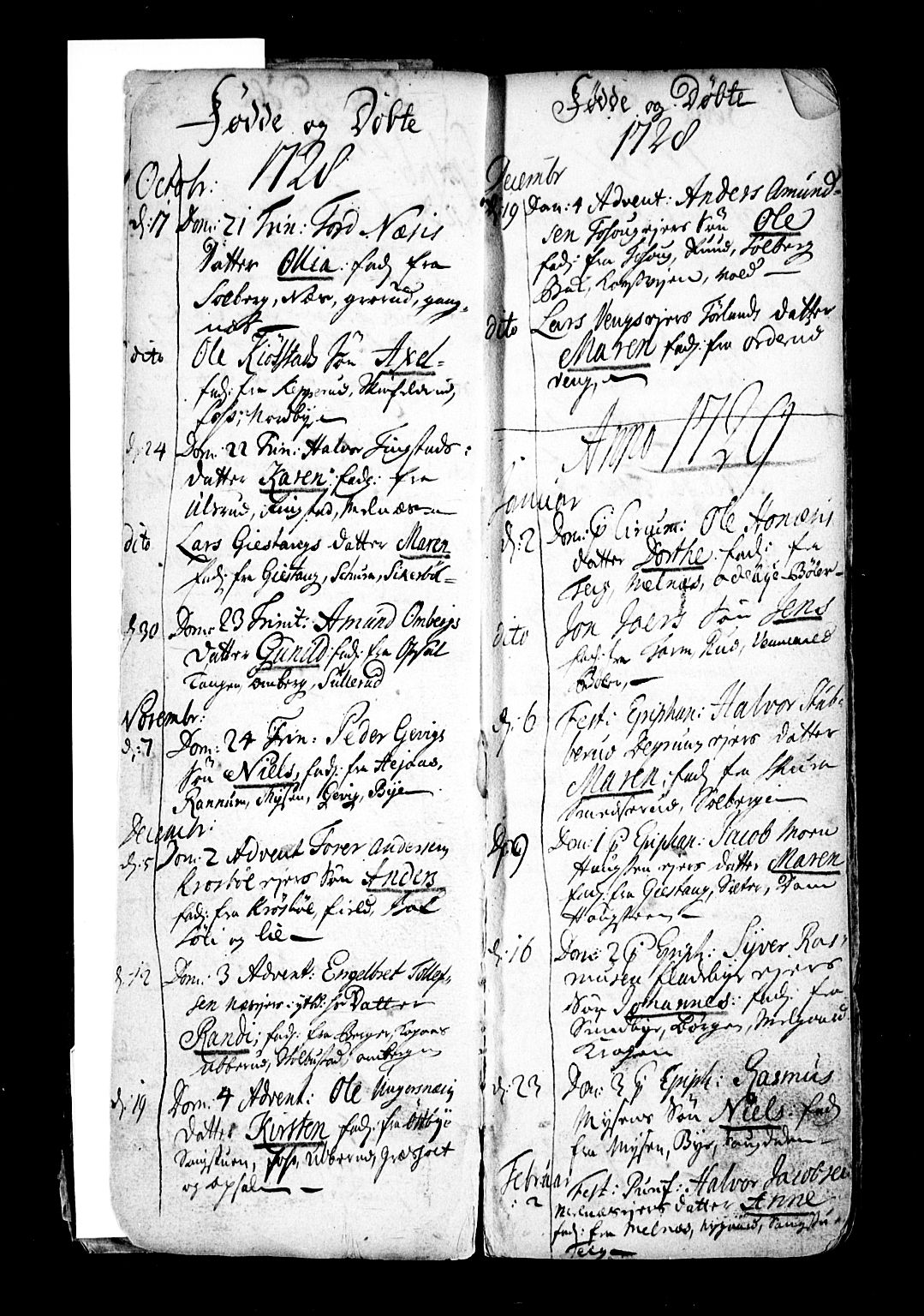 Enebakk prestekontor Kirkebøker, AV/SAO-A-10171c/F/Fa/L0001: Parish register (official) no. I 1, 1719-1754