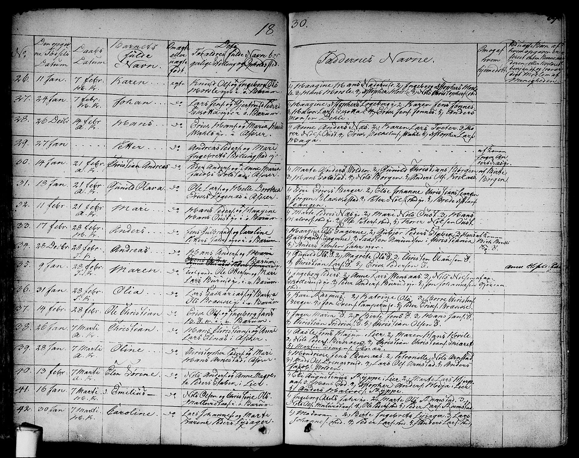 Asker prestekontor Kirkebøker, SAO/A-10256a/F/Fa/L0007: Parish register (official) no. I 7, 1825-1864, p. 69