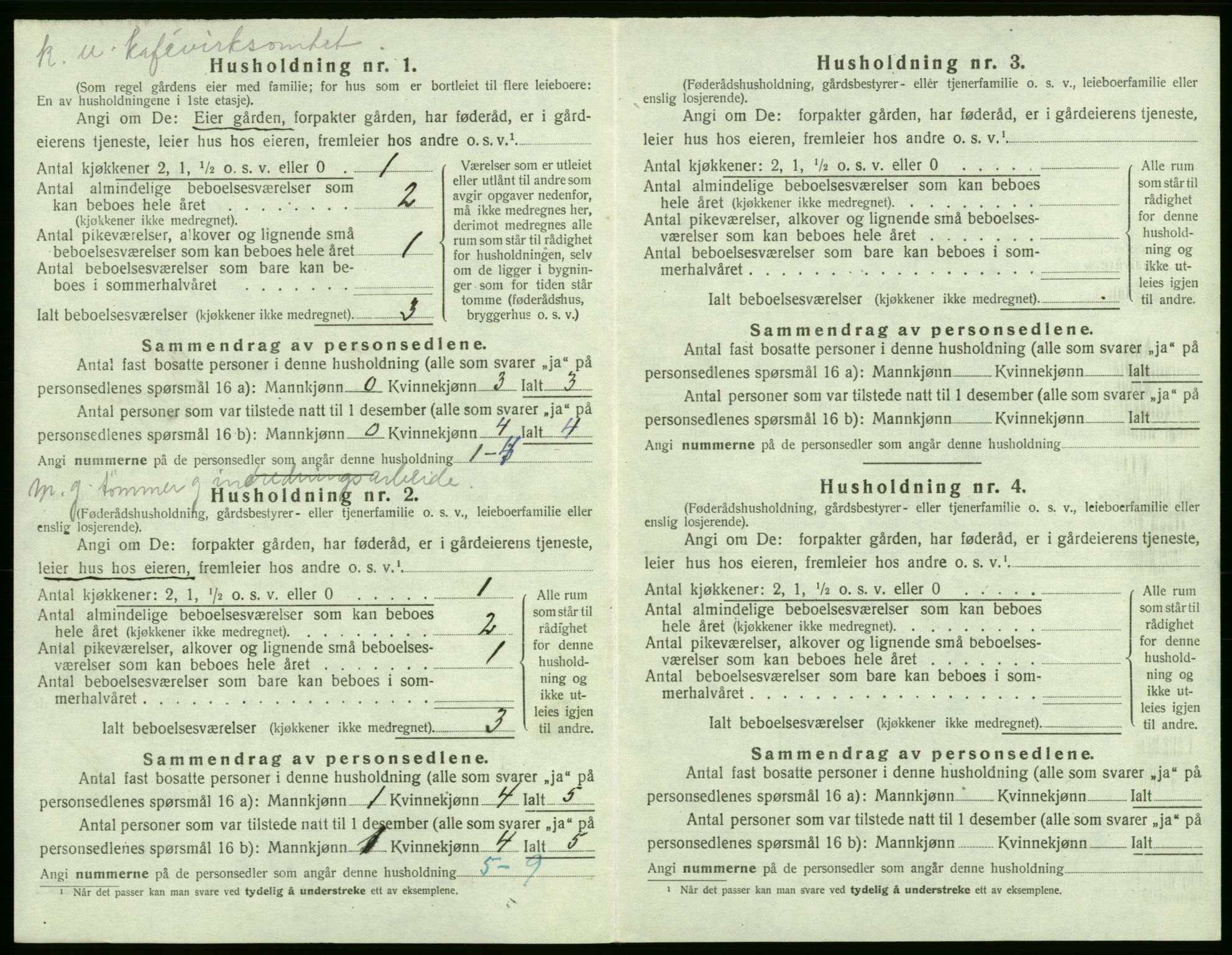 SAB, 1920 census for Stord, 1920, p. 768