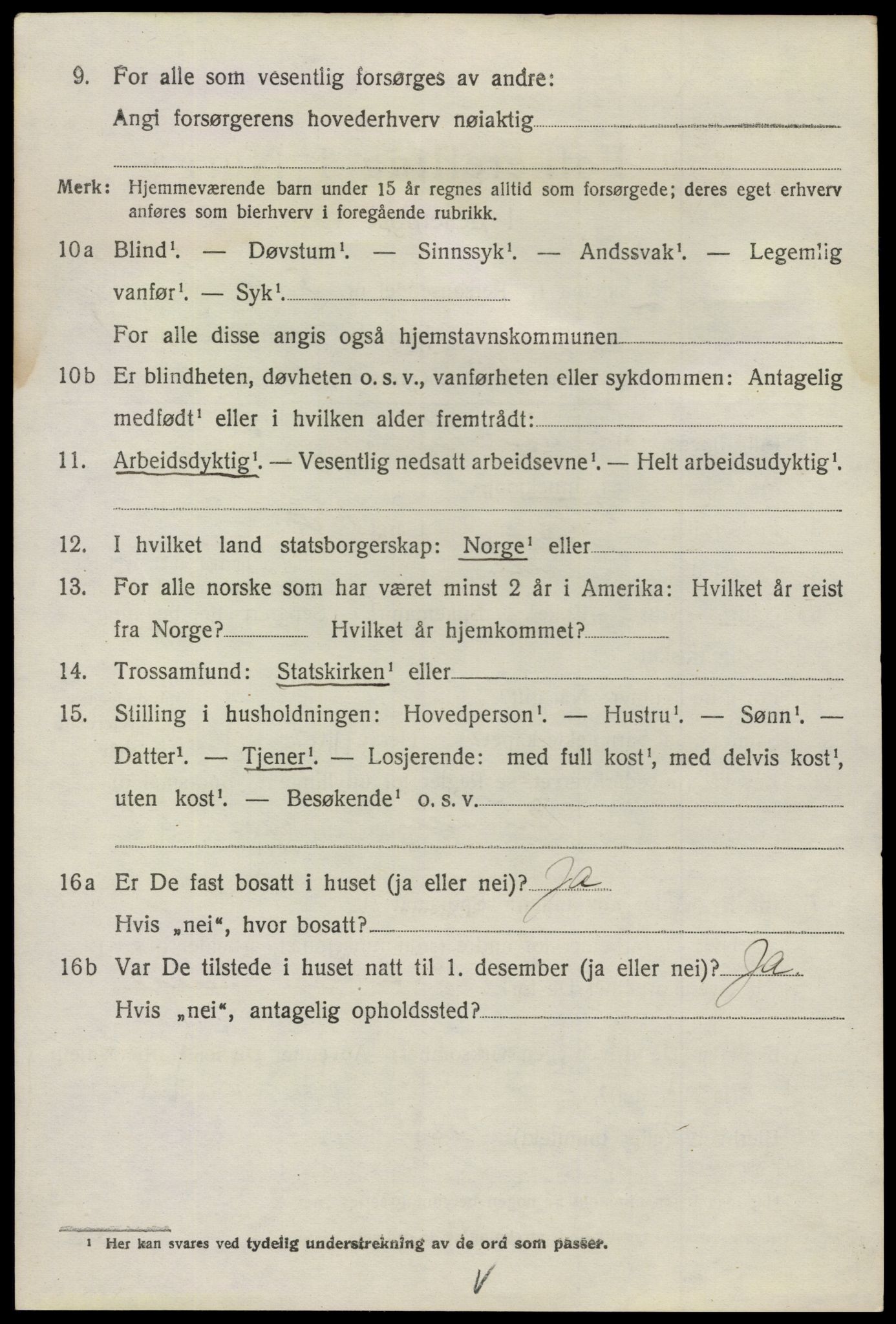 SAO, 1920 census for Tune, 1920, p. 2857