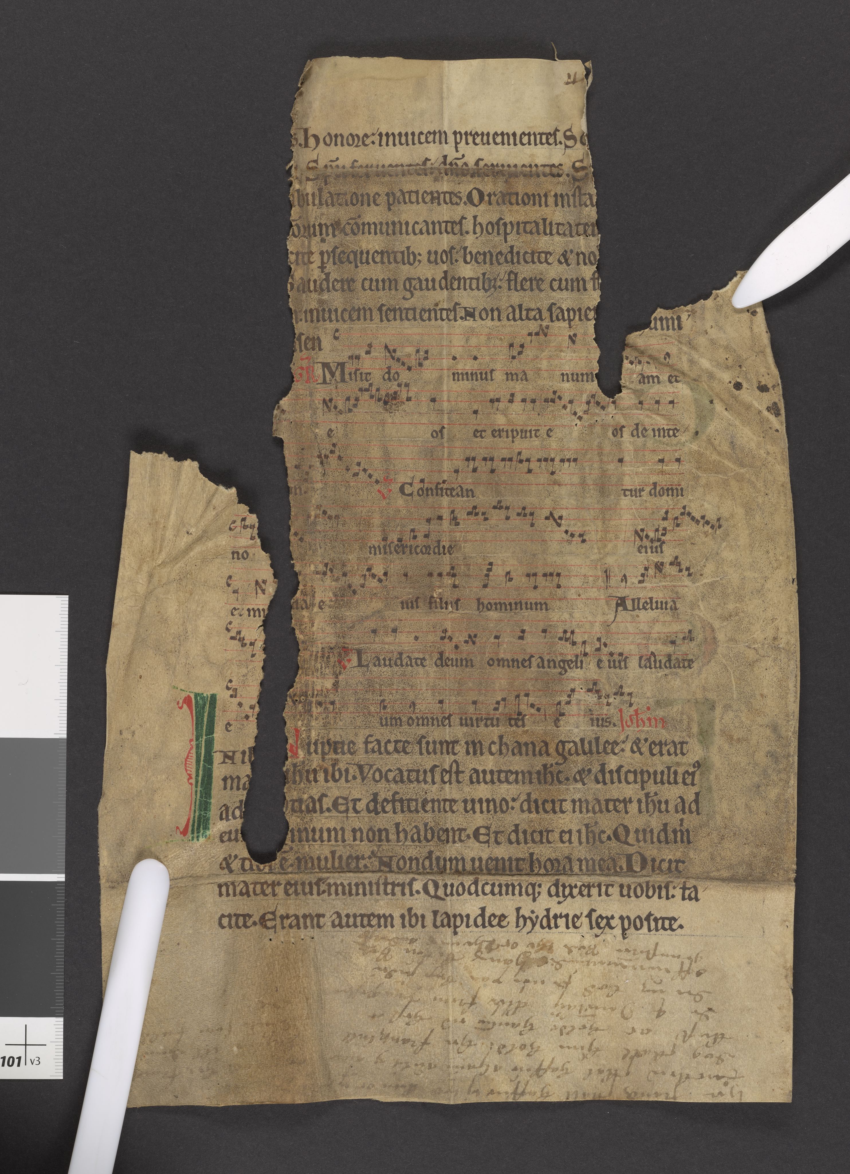 Riksarkivets diplomsamling, AV/RA-EA-5965/F27/F27A/F27Ab/L0001: Latinske fragmenter stort format, 1100-1536, p. 41