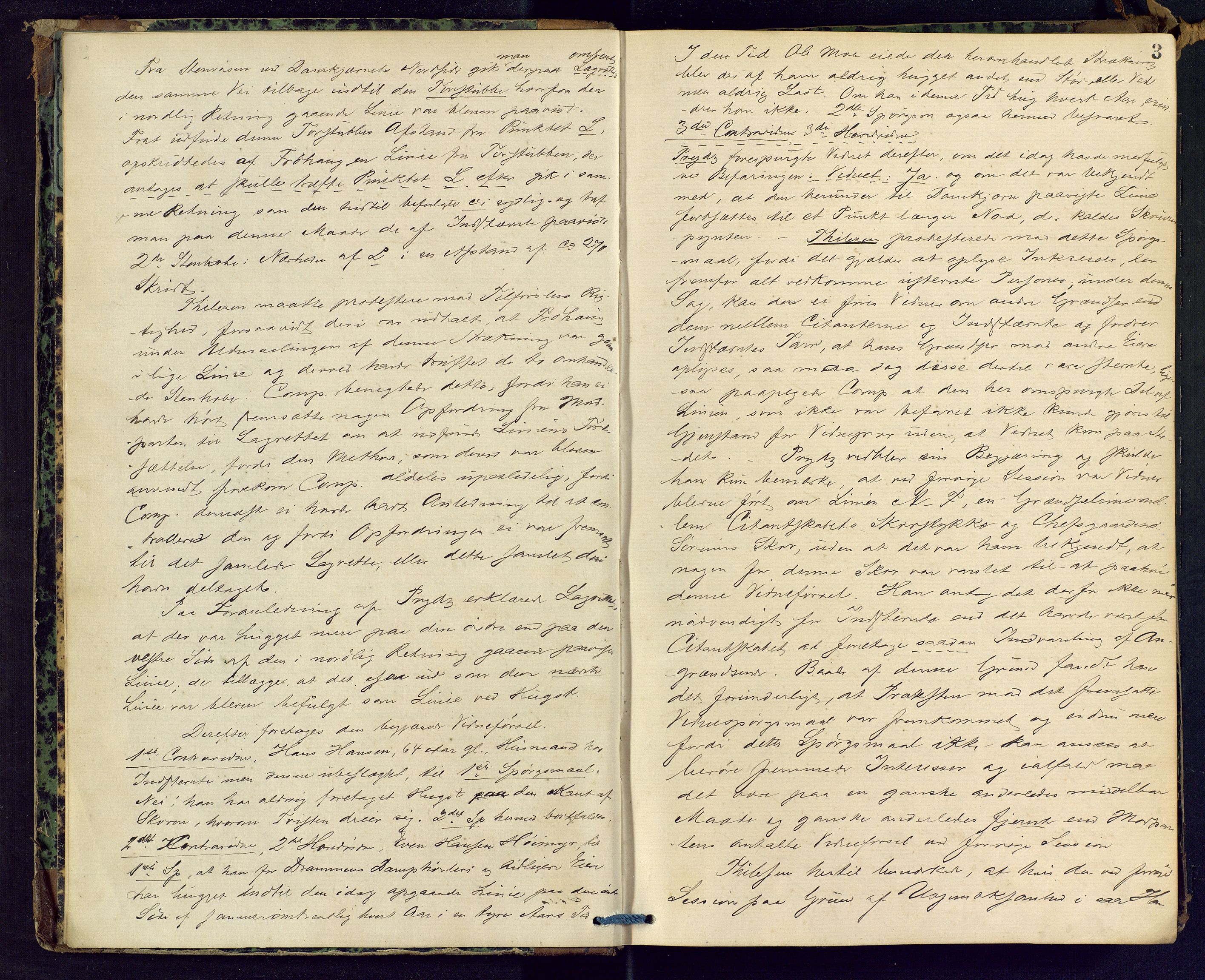 Ringerike sorenskriveri, AV/SAKO-A-105/F/Fc/Fca/L0015: Ekstrarettsprotokoll, 1876-1879, p. 3