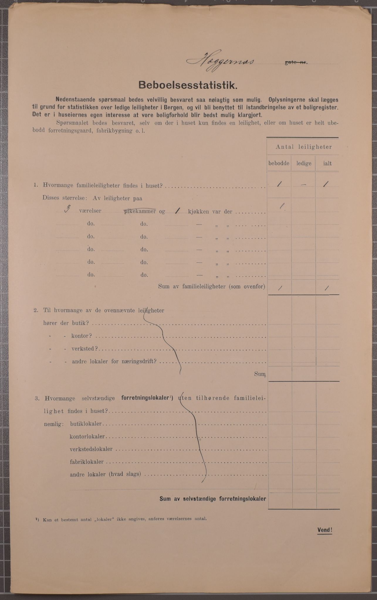 SAB, Municipal Census 1912 for Bergen, 1912, p. 1956