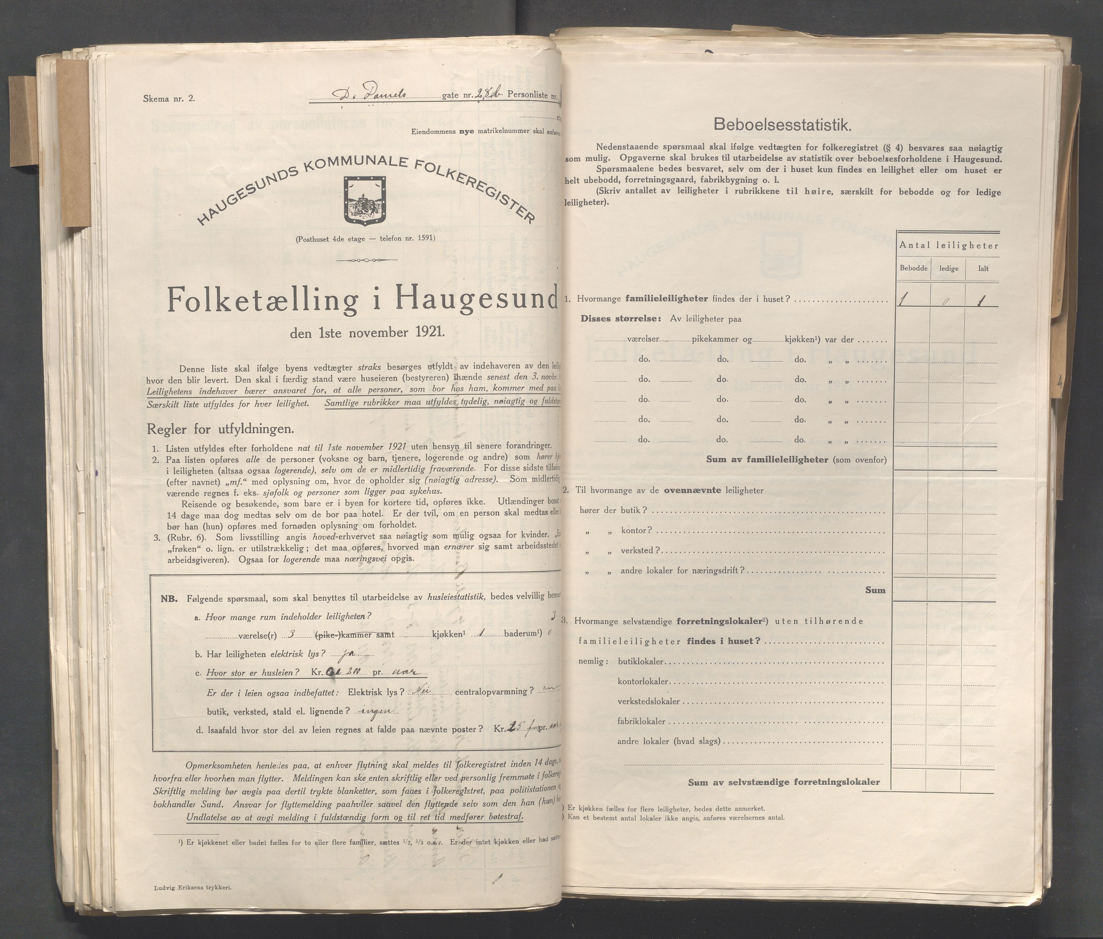 IKAR, Local census 1.11.1921 for Haugesund, 1921, p. 5971