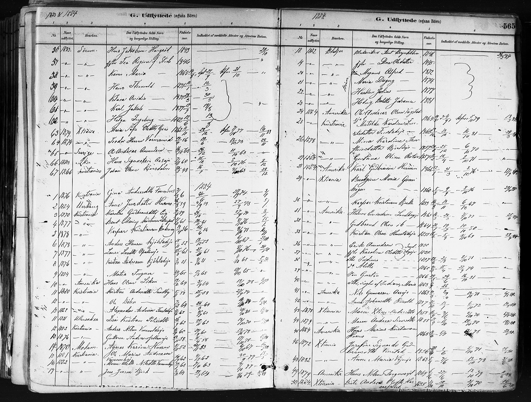 Nes prestekontor Kirkebøker, SAO/A-10410/F/Fa/L0010: Parish register (official) no. I 10, 1883-1898, p. 565