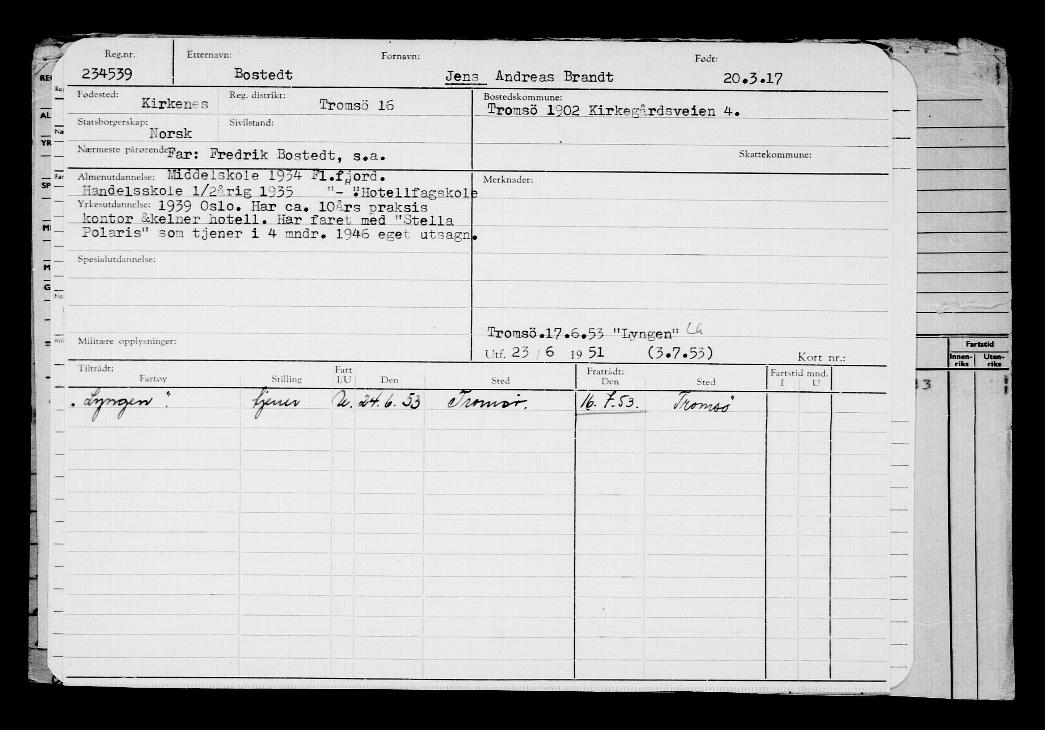 Direktoratet for sjømenn, AV/RA-S-3545/G/Gb/L0147: Hovedkort, 1917, p. 140