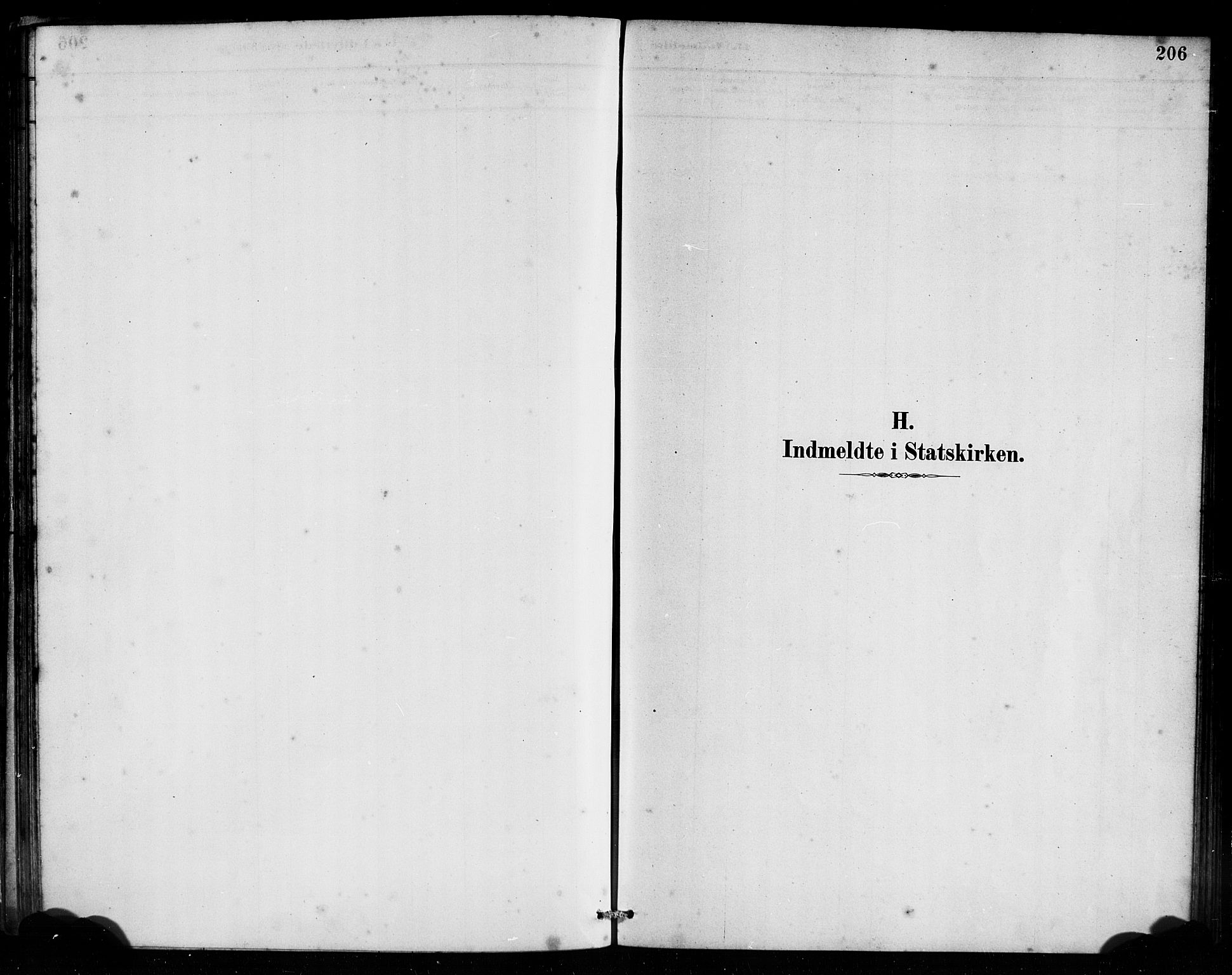 Bremanger sokneprestembete, SAB/A-82201/H/Haa/Haab/L0001: Parish register (official) no. B 1, 1884-1895, p. 206