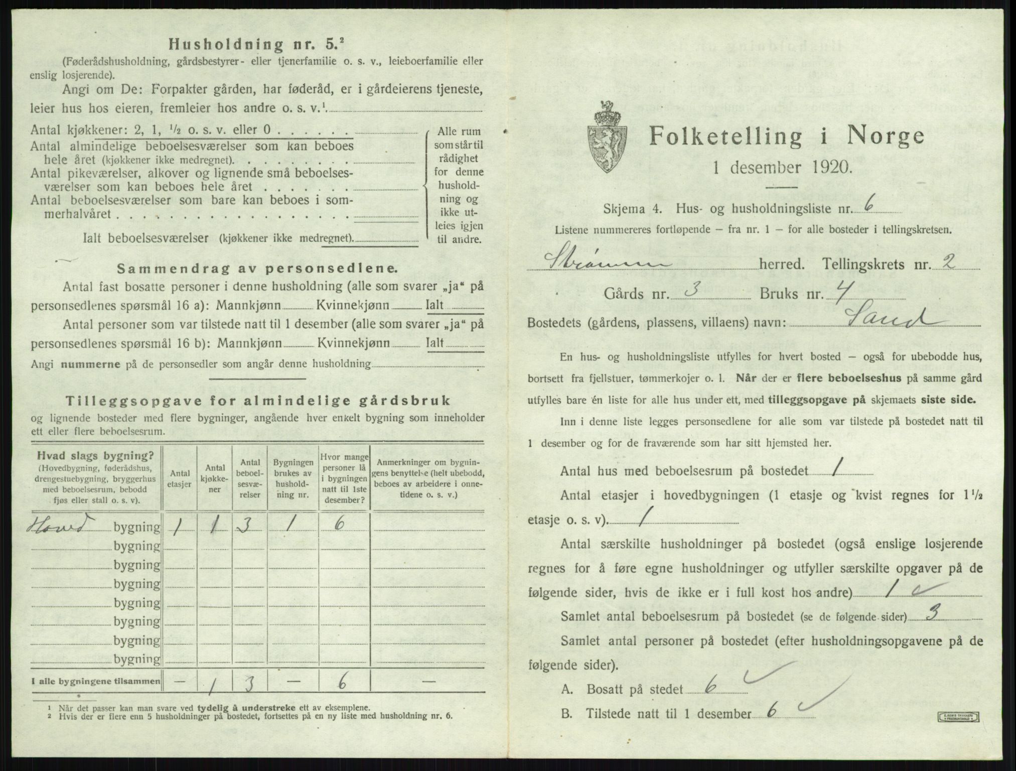 SAKO, 1920 census for Strømm, 1920, p. 149