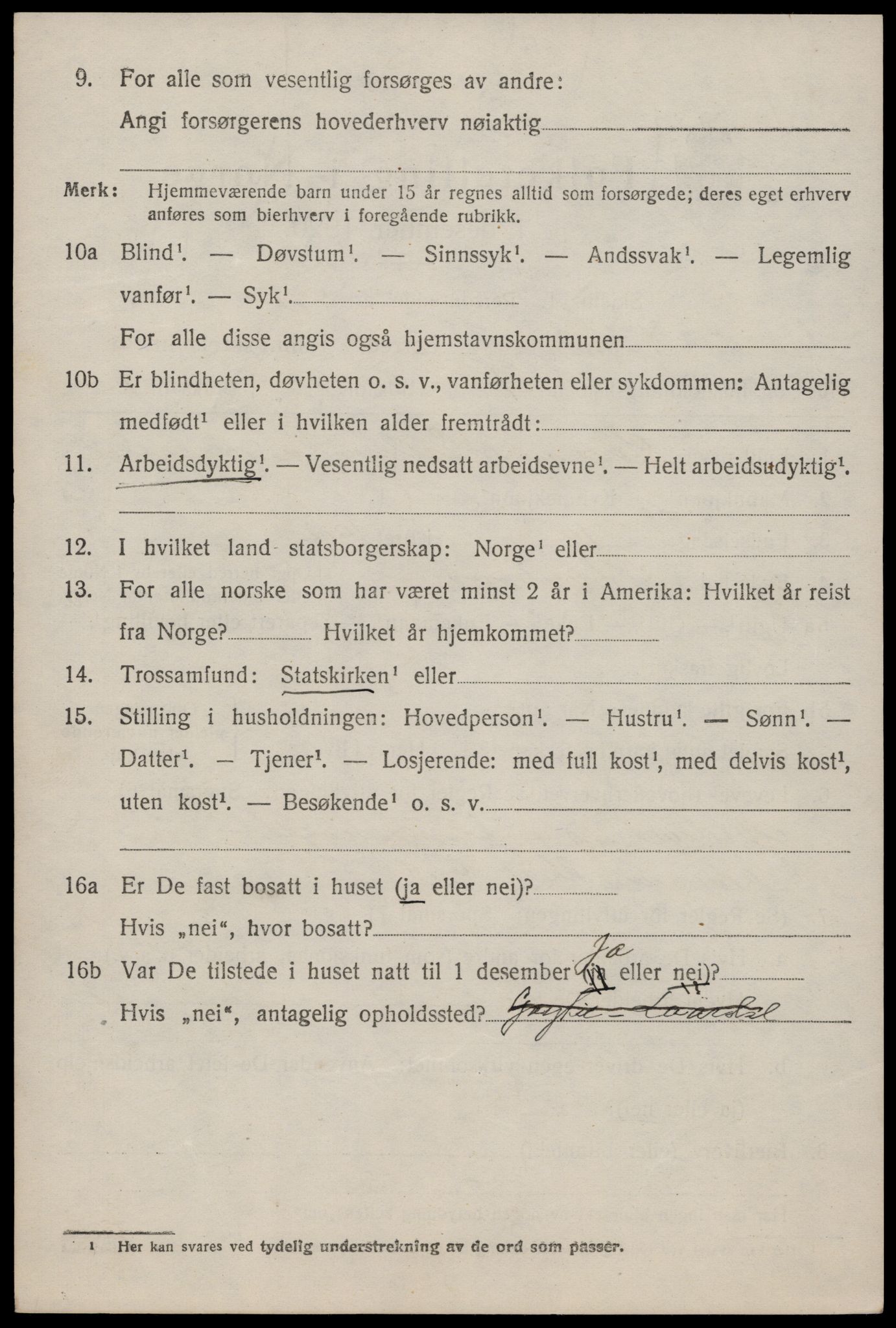 SAKO, 1920 census for Lårdal, 1920, p. 2526