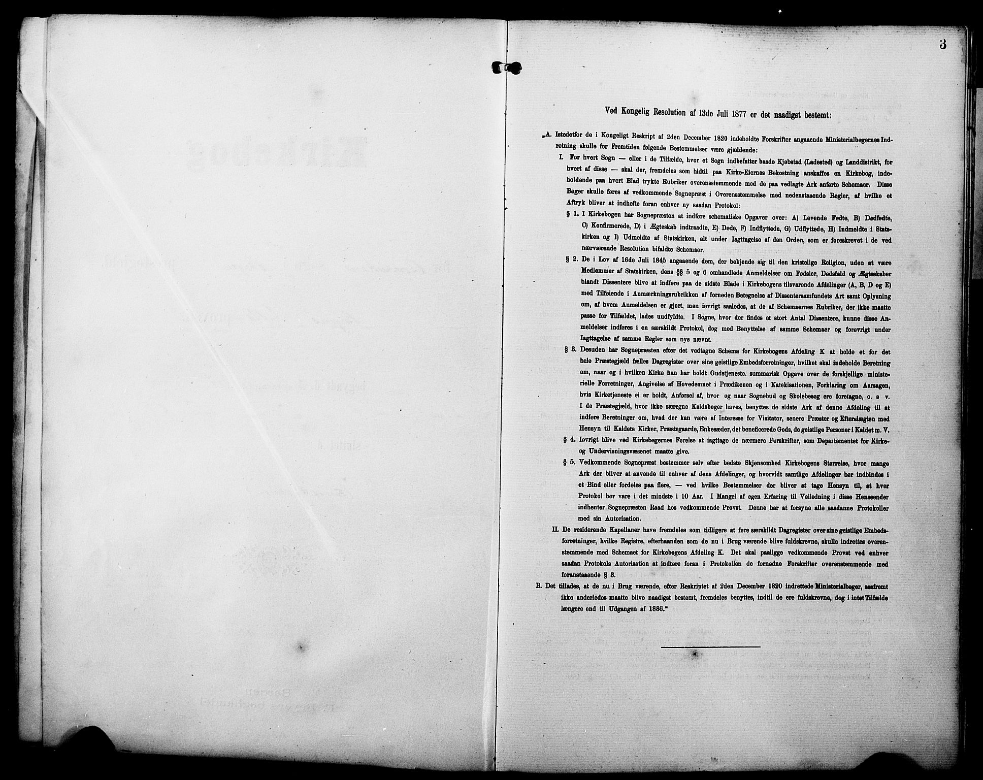 Domkirken sokneprestembete, SAB/A-74801/H/Hab/L0042: Parish register (copy) no. E 6, 1900-1929, p. 3
