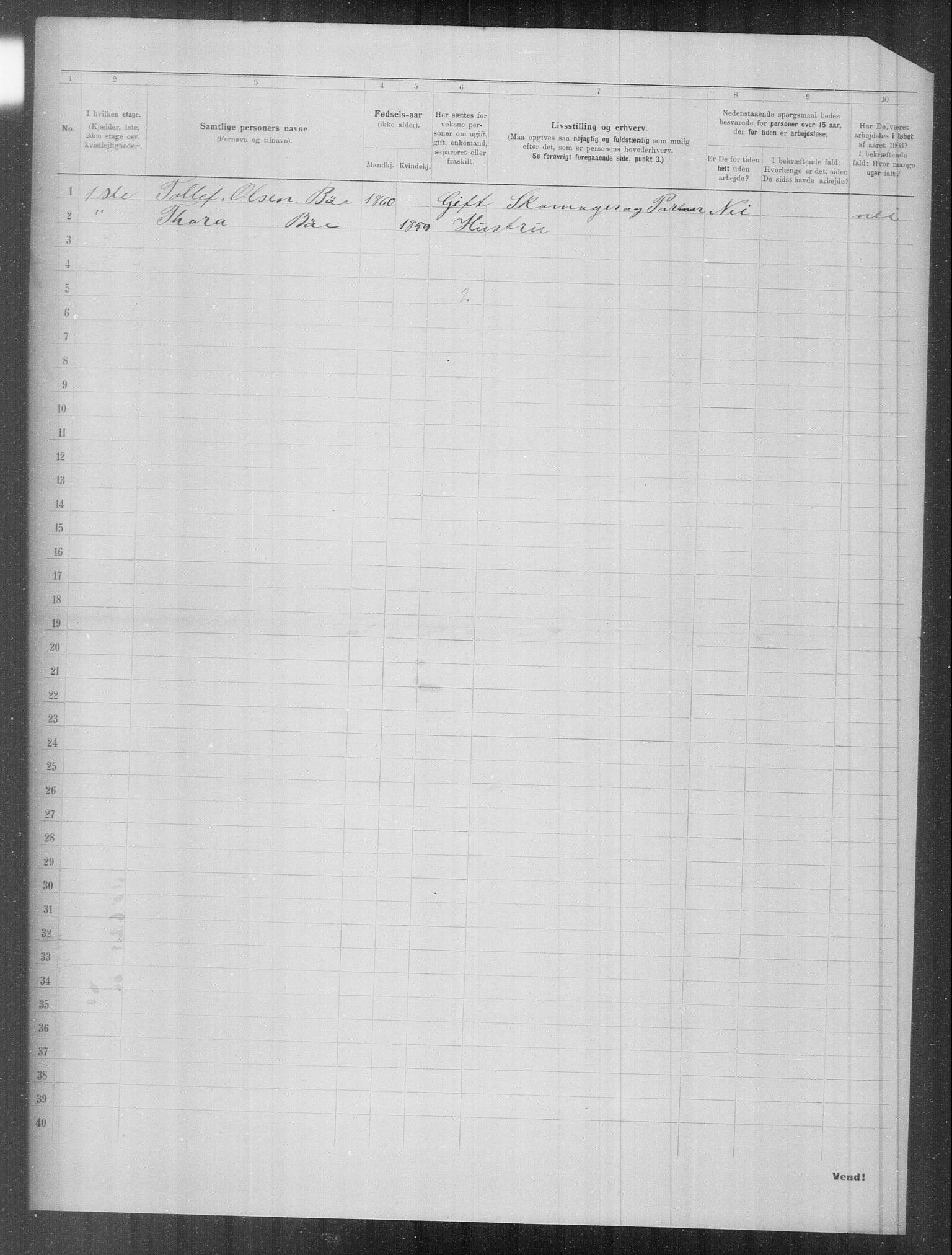 OBA, Municipal Census 1903 for Kristiania, 1903, p. 10119