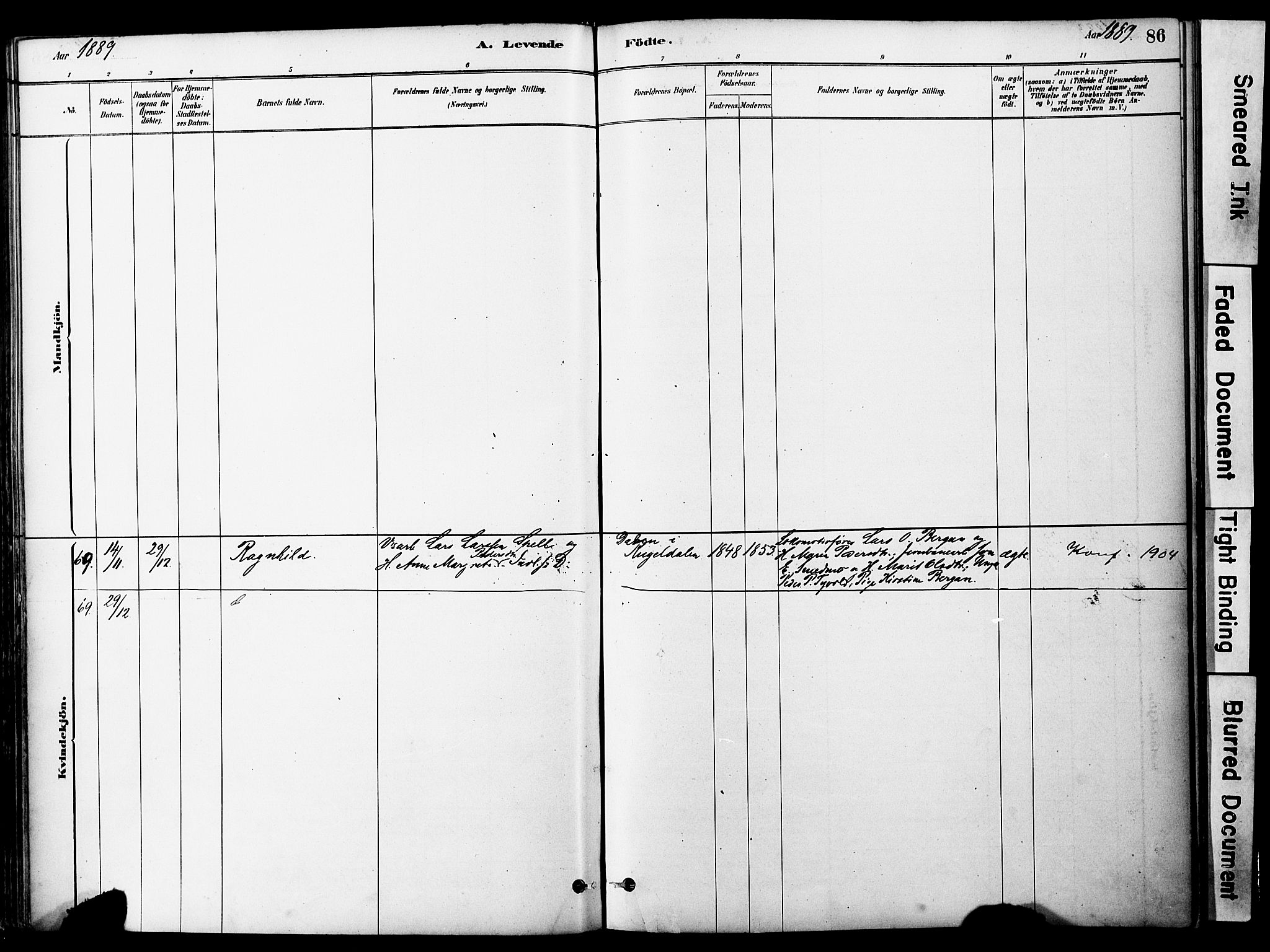 Ministerialprotokoller, klokkerbøker og fødselsregistre - Sør-Trøndelag, SAT/A-1456/681/L0933: Parish register (official) no. 681A11, 1879-1890, p. 86