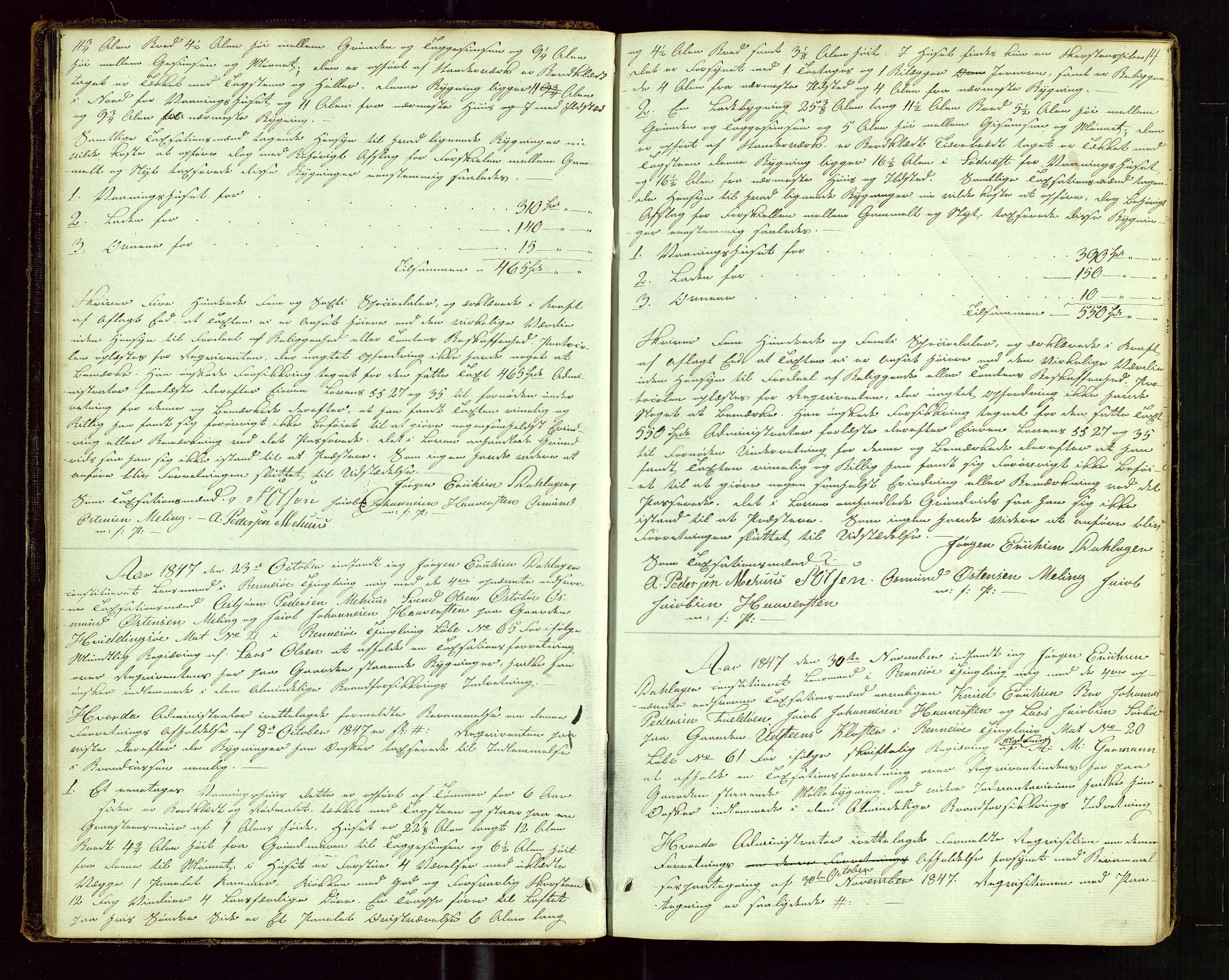 Rennesøy lensmannskontor, SAST/A-100165/Goa/L0001: "Brandtaxations-Protocol for Rennesøe Thinglag", 1846-1923, p. 13b-14a