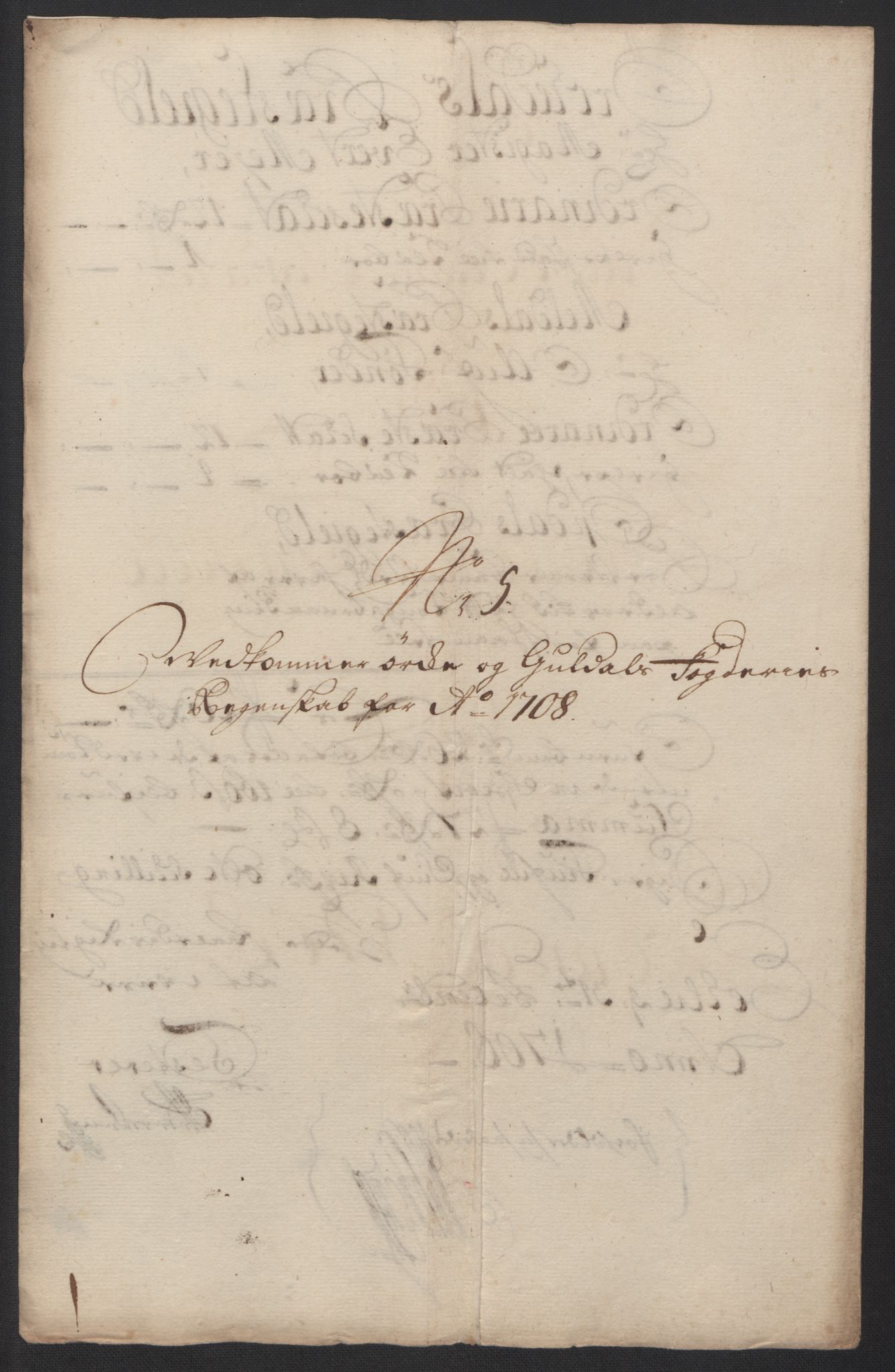 Rentekammeret inntil 1814, Reviderte regnskaper, Fogderegnskap, RA/EA-4092/R60/L3958: Fogderegnskap Orkdal og Gauldal, 1708, p. 196