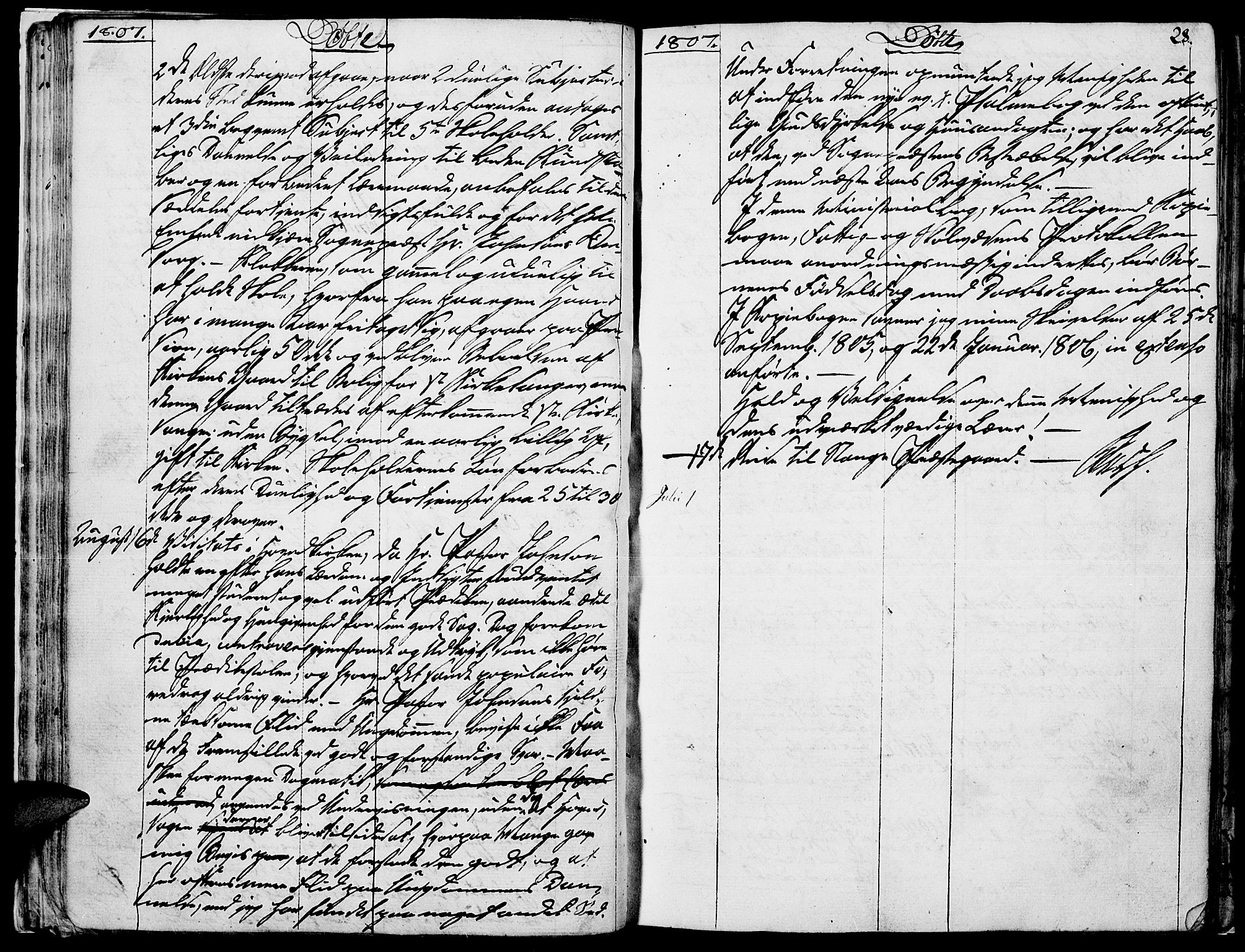 Romedal prestekontor, SAH/PREST-004/K/L0001: Parish register (official) no. 1, 1799-1814, p. 28