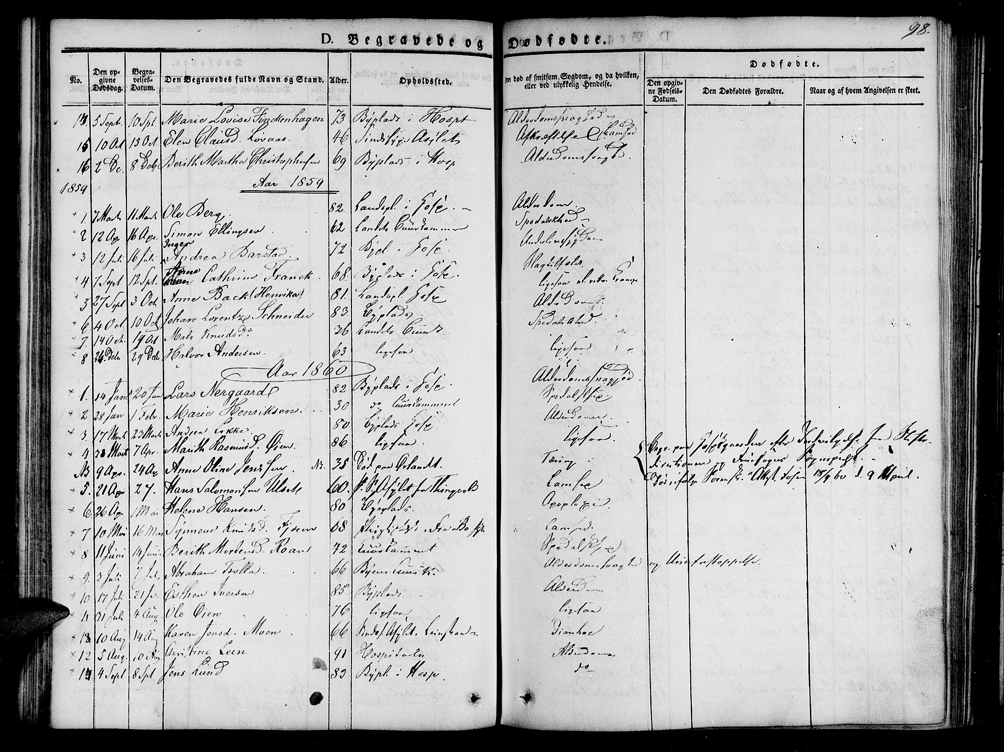 Ministerialprotokoller, klokkerbøker og fødselsregistre - Sør-Trøndelag, SAT/A-1456/623/L0468: Parish register (official) no. 623A02, 1826-1867, p. 98
