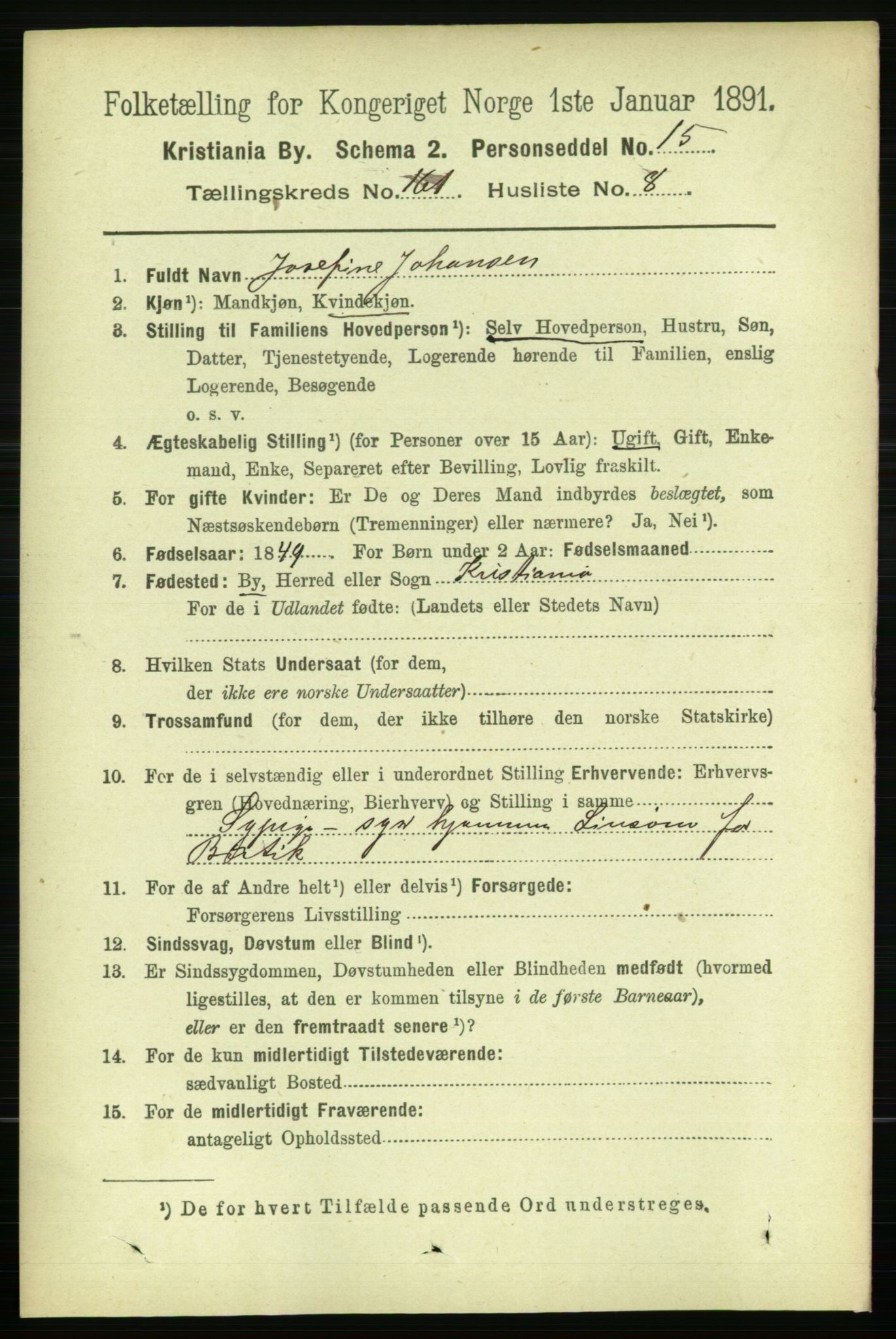 RA, 1891 census for 0301 Kristiania, 1891, p. 91768