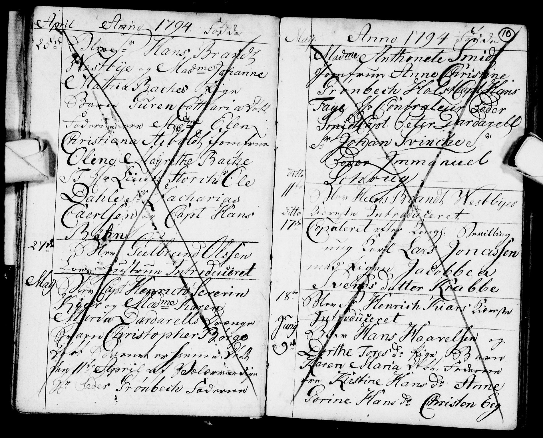 Strømsø kirkebøker, AV/SAKO-A-246/F/Fb/L0003: Parish register (official) no. II 3, 1793-1799, p. 10