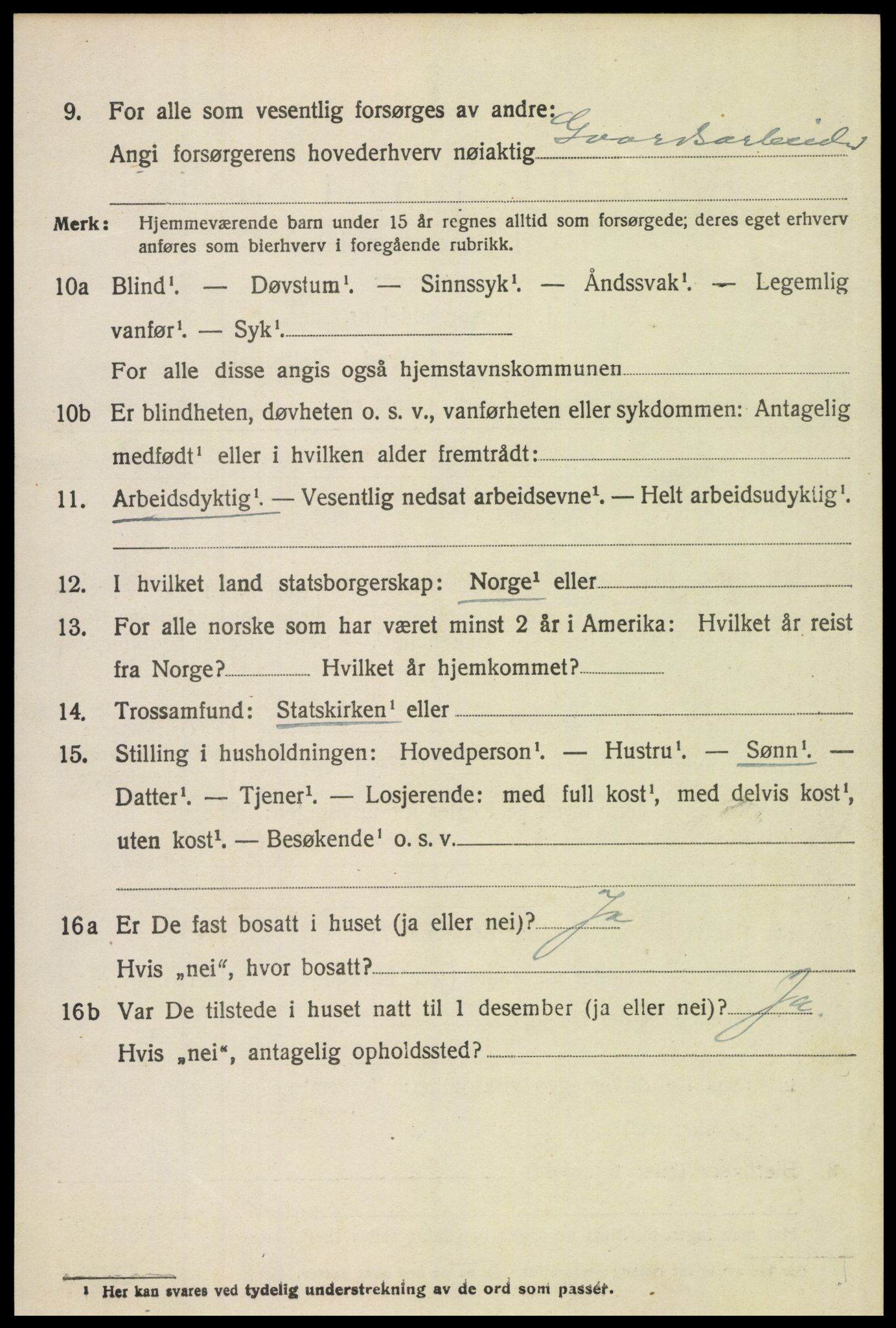 SAH, 1920 census for Grue, 1920, p. 5528