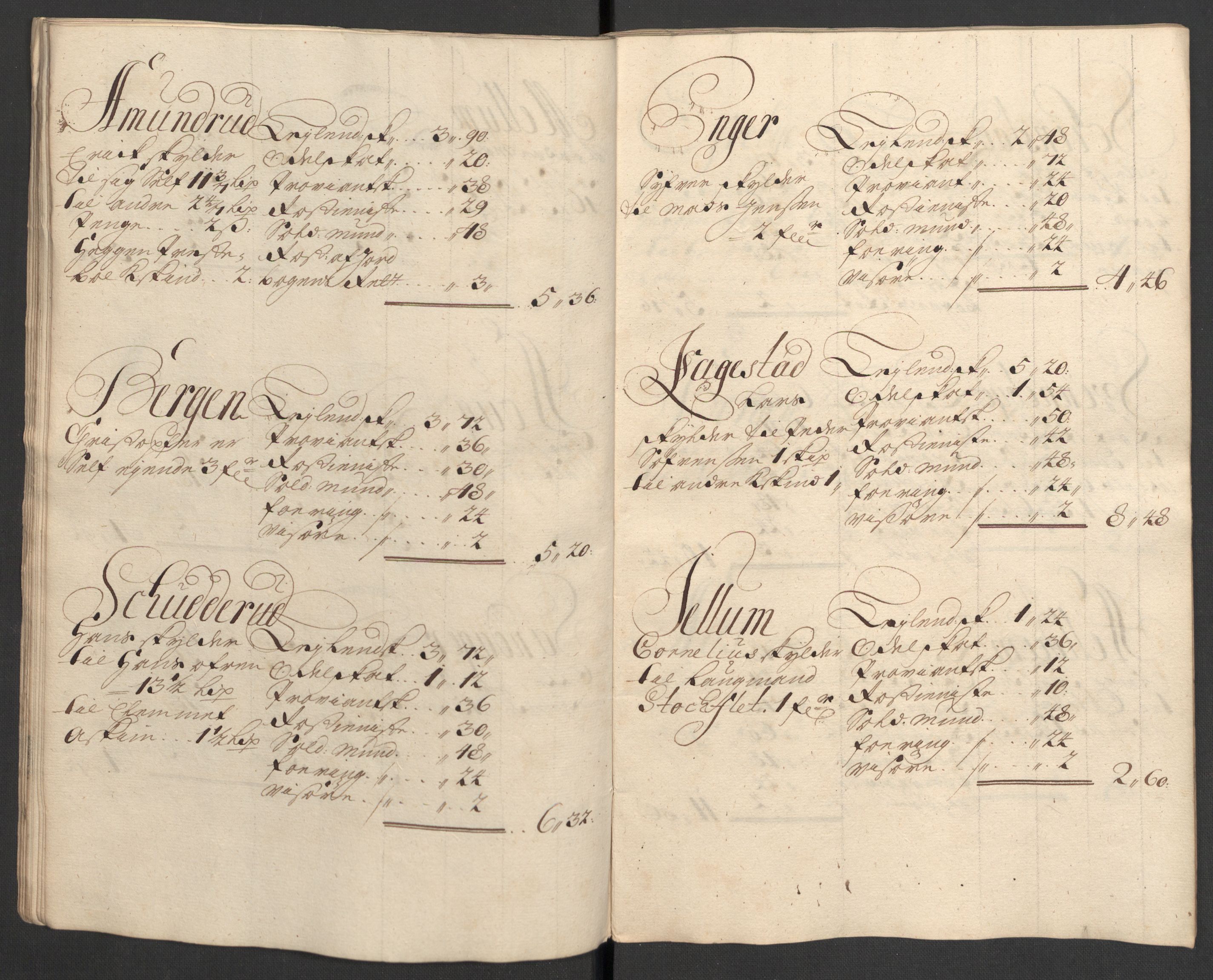 Rentekammeret inntil 1814, Reviderte regnskaper, Fogderegnskap, RA/EA-4092/R31/L1702: Fogderegnskap Hurum, Røyken, Eiker, Lier og Buskerud, 1708, p. 158