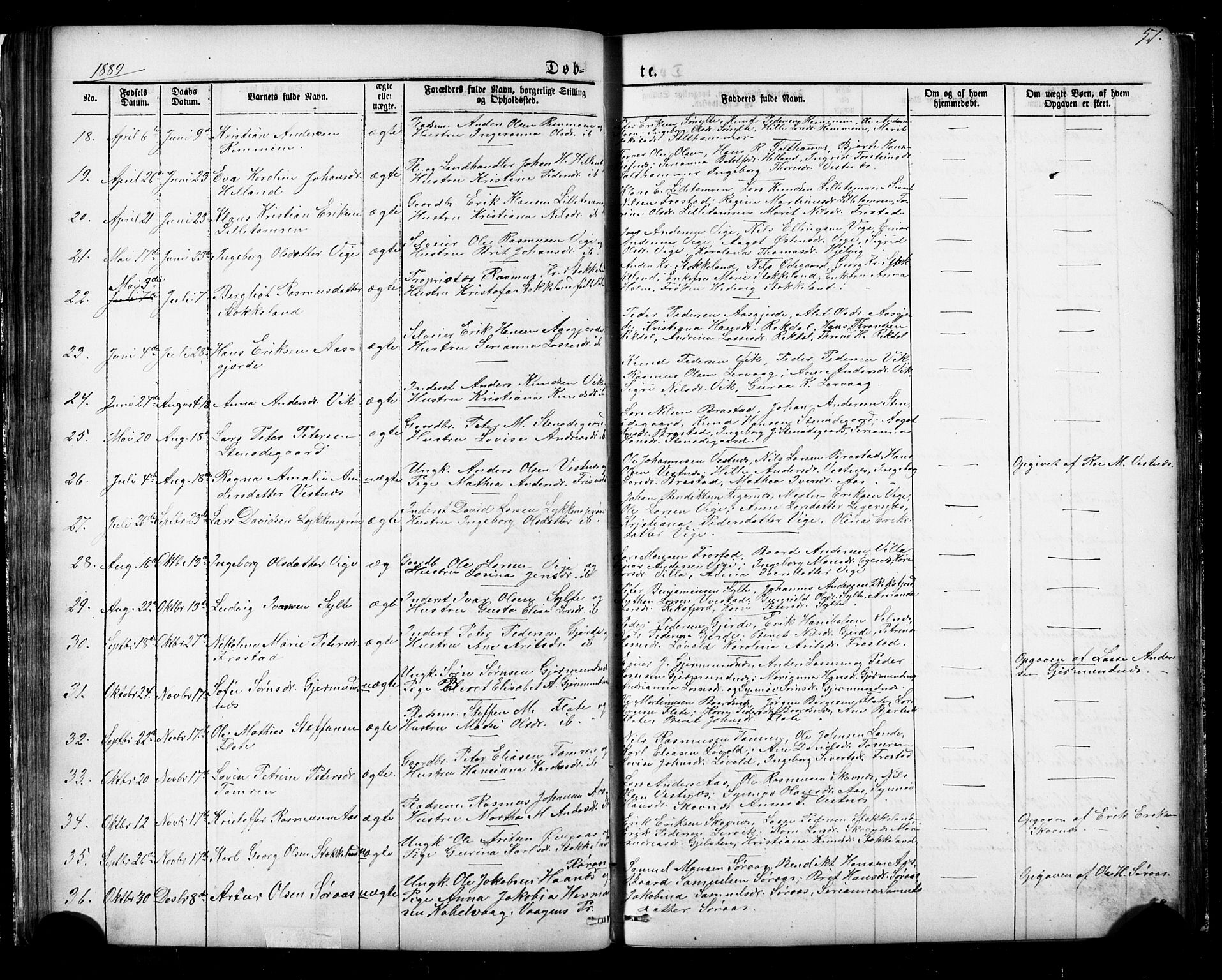 Ministerialprotokoller, klokkerbøker og fødselsregistre - Møre og Romsdal, AV/SAT-A-1454/539/L0536: Parish register (copy) no. 539C02, 1867-1913, p. 51