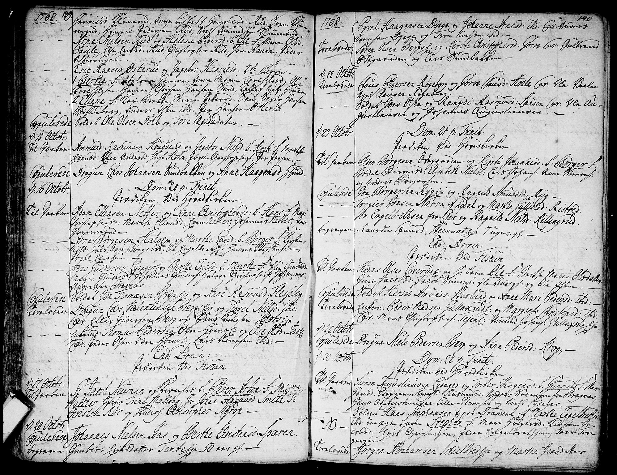 Eiker kirkebøker, SAKO/A-4/F/Fa/L0008: Parish register (official) no. I 8, 1764-1788, p. 139-140